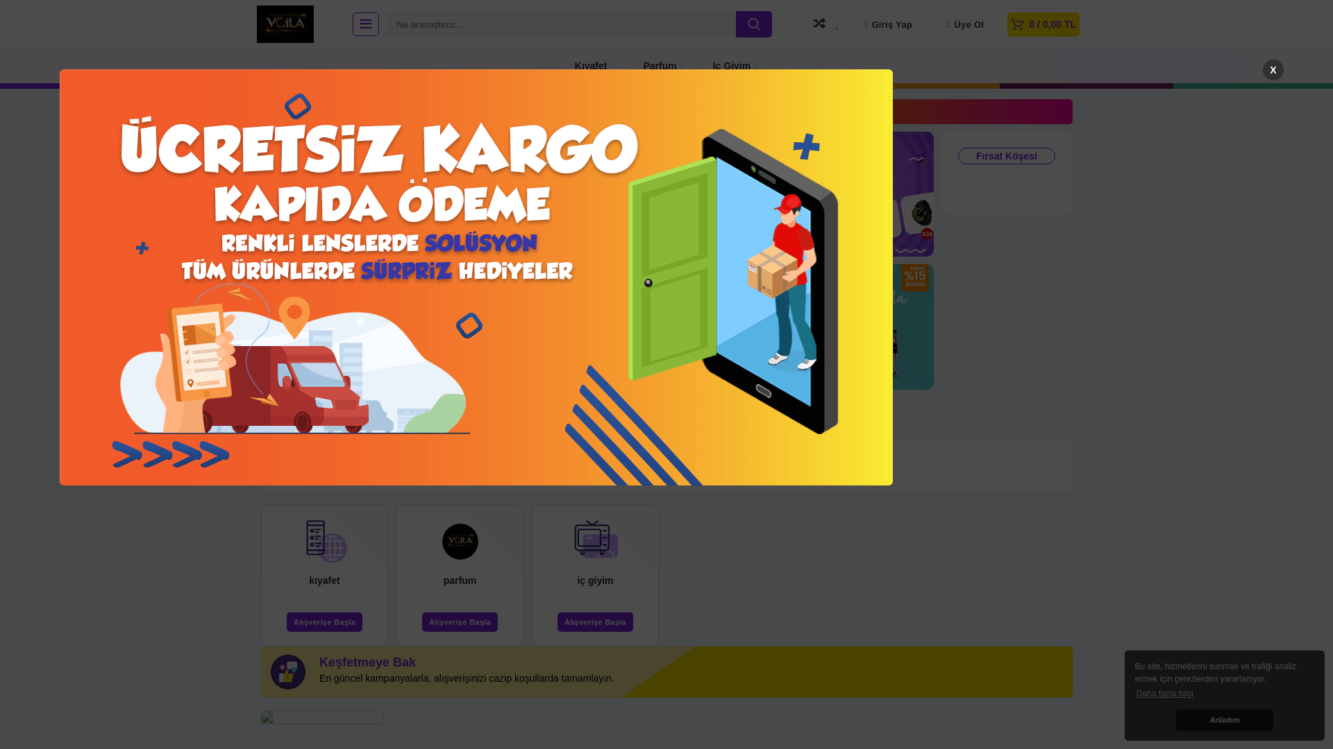 website screenshot of https://voilabutik.com.tr/