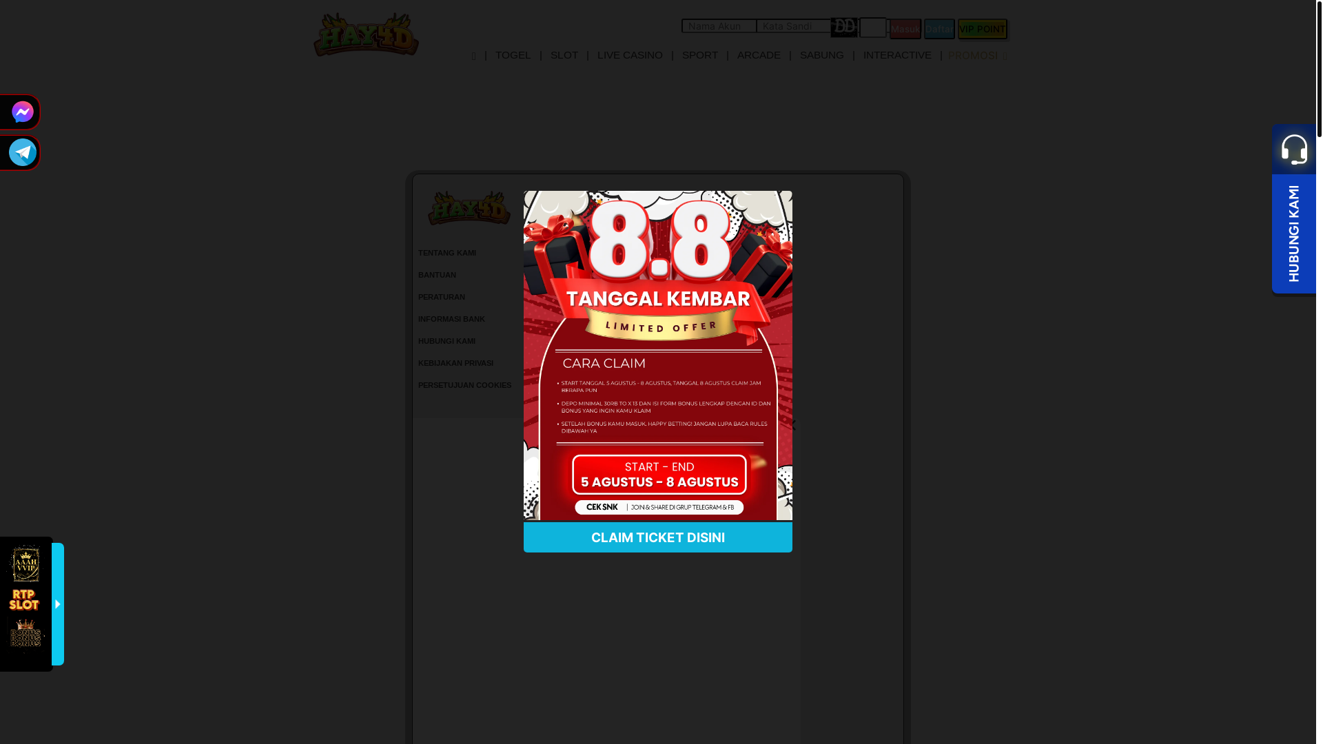 website screenshot of https://carihay4d.com/