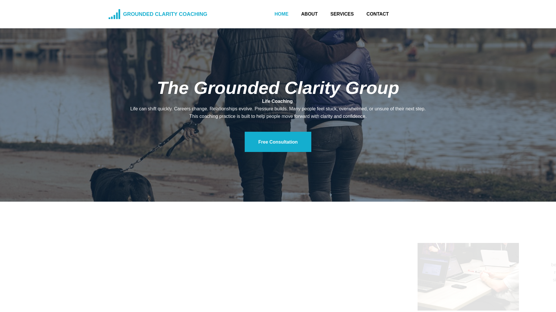 website screenshot of https://groundedclaritygroup.com/