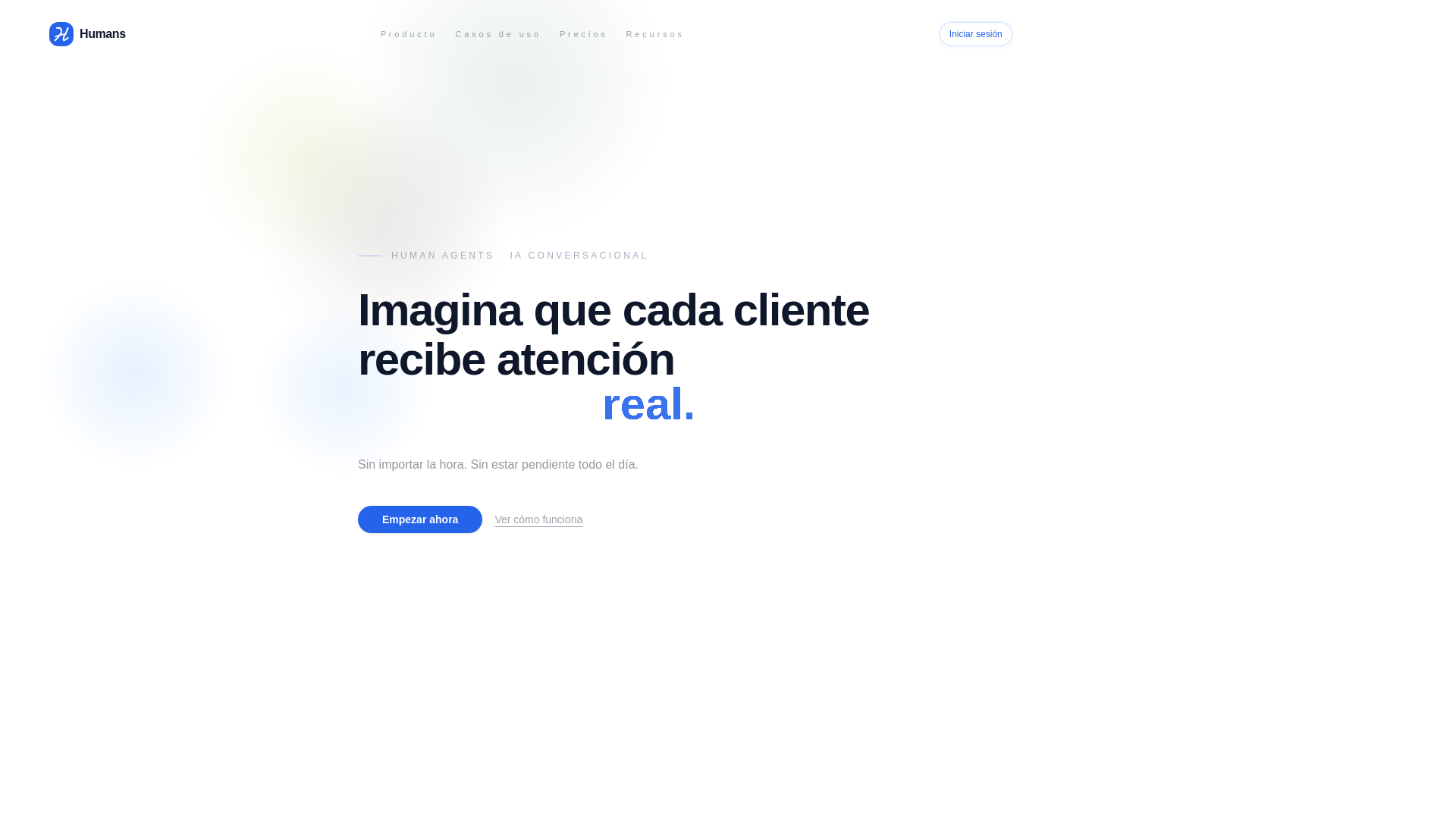website screenshot of https://empiezaconhumans.com/