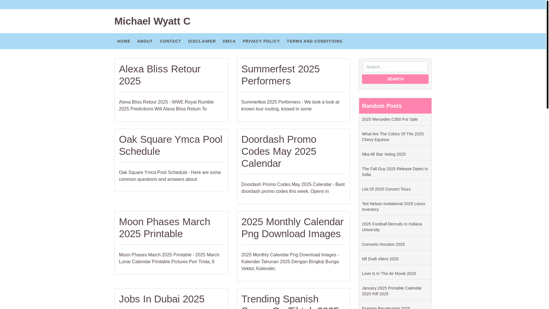 website screenshot of https://michaelwyattc.pages.dev/