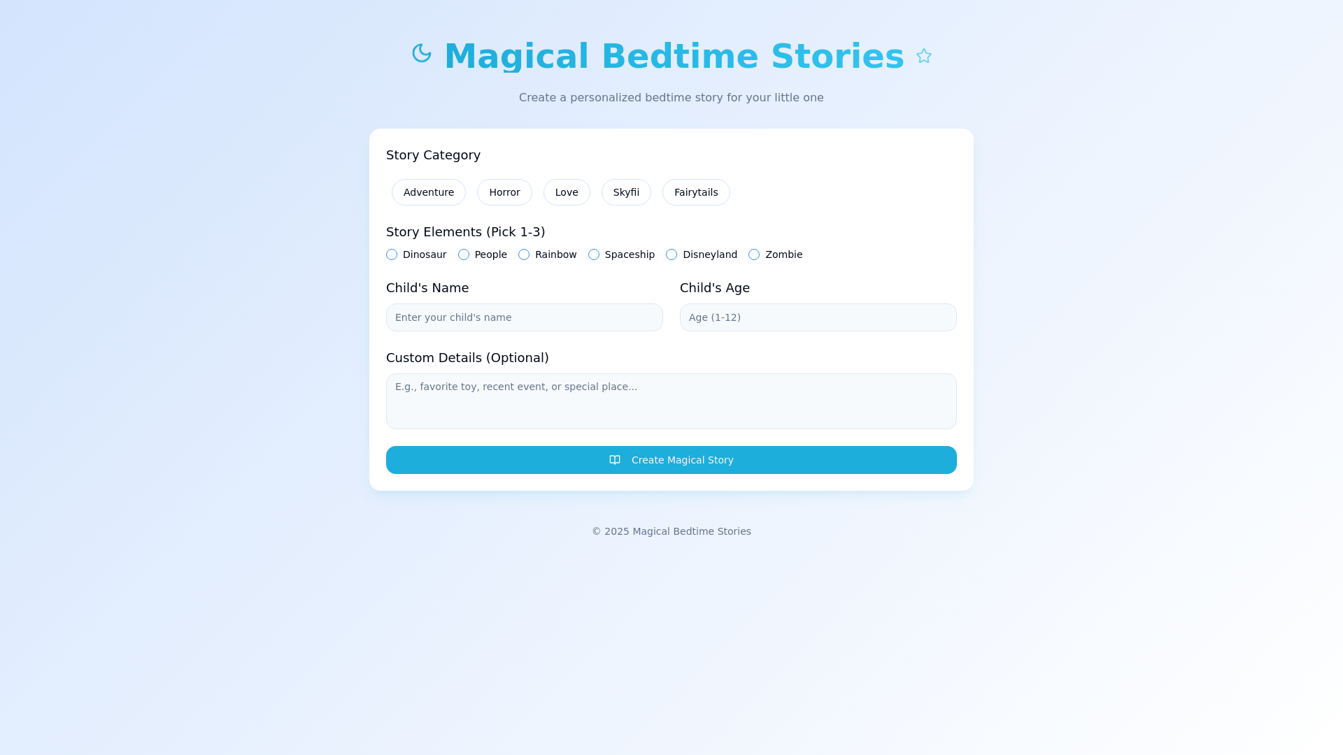 website screenshot of https://bedtime-storybook.pages.dev/