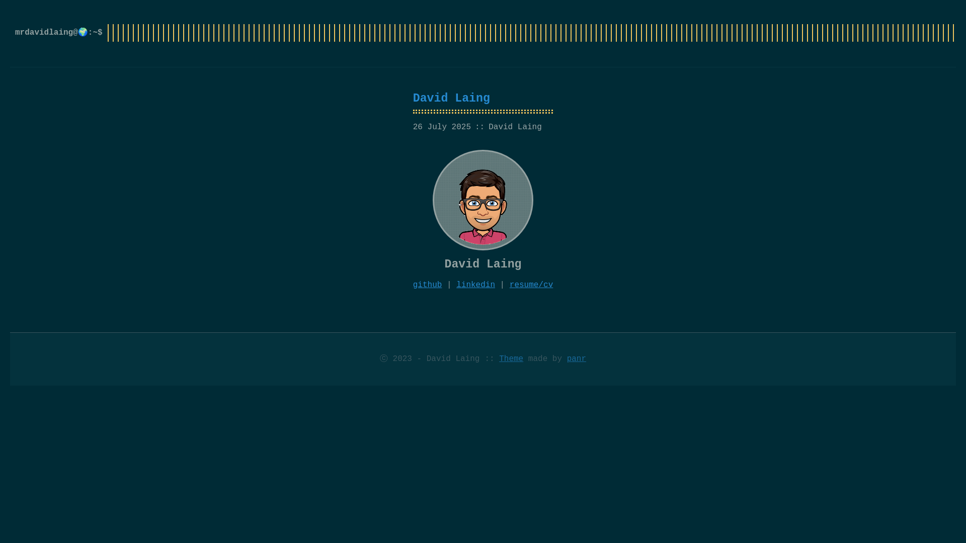 website screenshot of https://davidlaing.pages.dev/