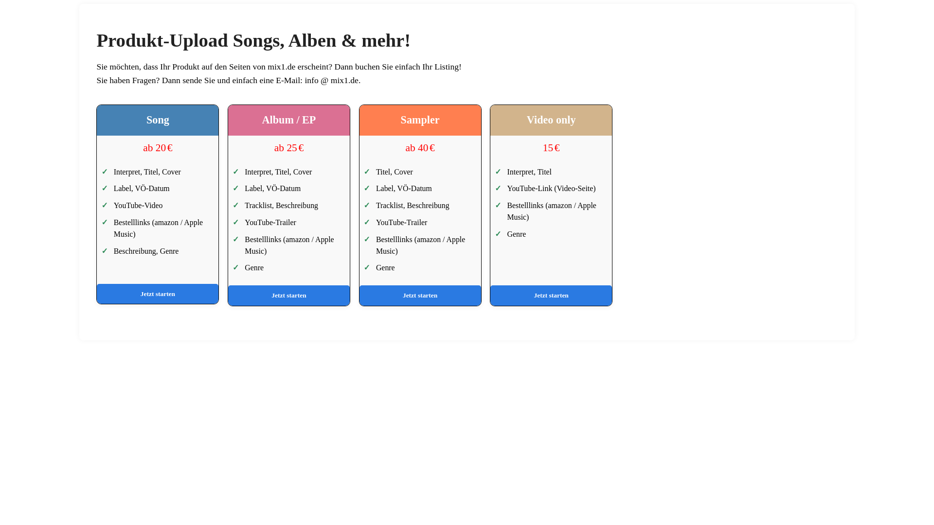 website screenshot of https://mix1-eintragen.de/