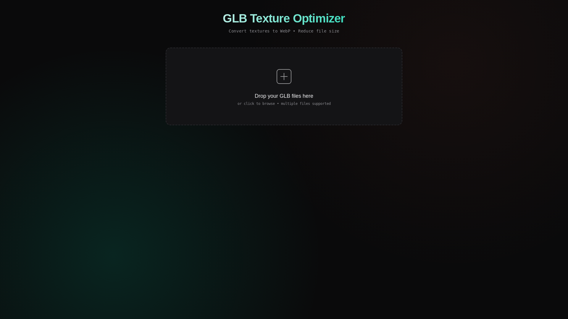 website screenshot of https://glb-optim.pages.dev/