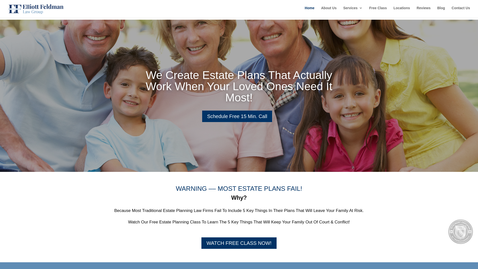 website screenshot of https://efeldmanlawsmart.info/