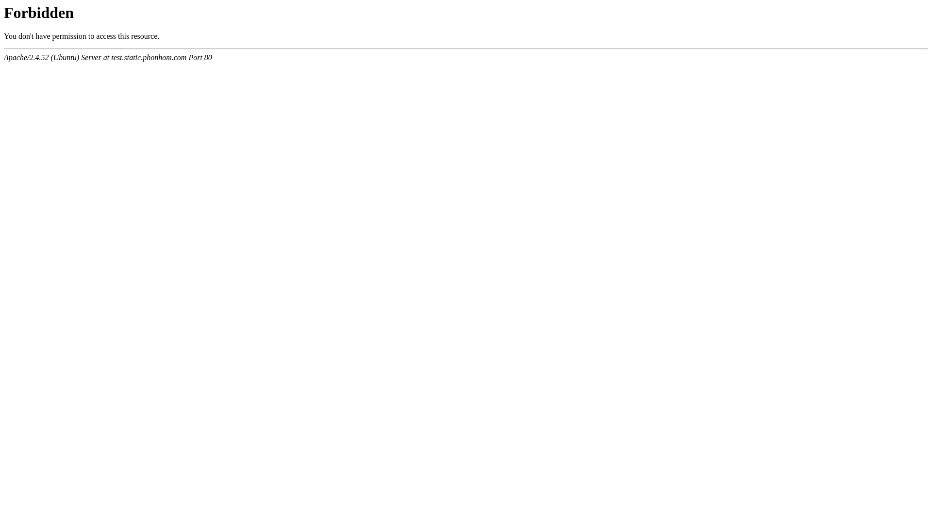 website screenshot of https://test.static.phonhom.com