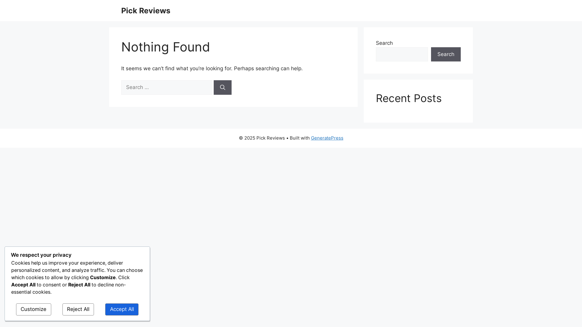 website screenshot of https://pick-reviews.com/