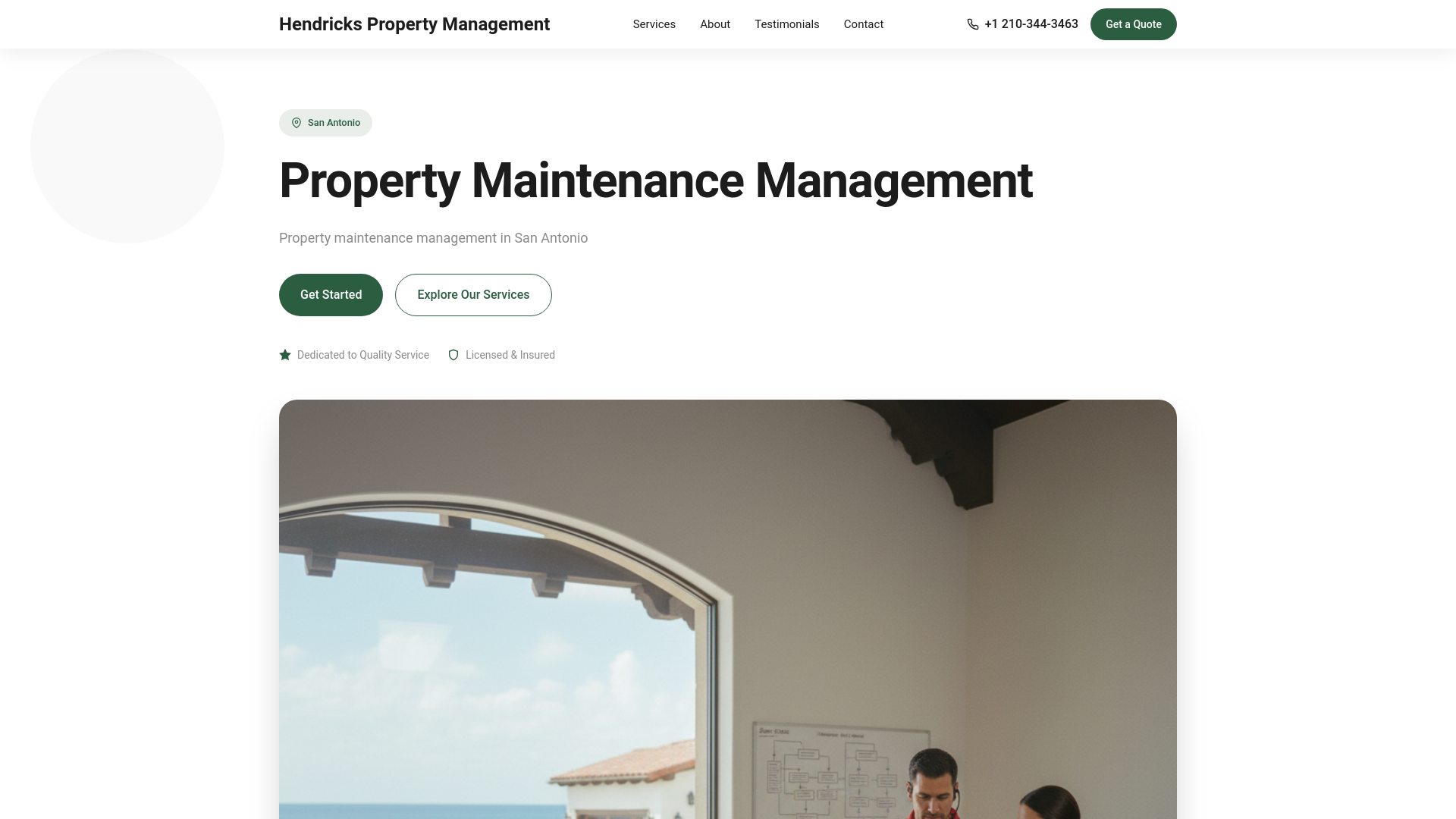 website screenshot of https://property-maintenance-management.pages.dev/