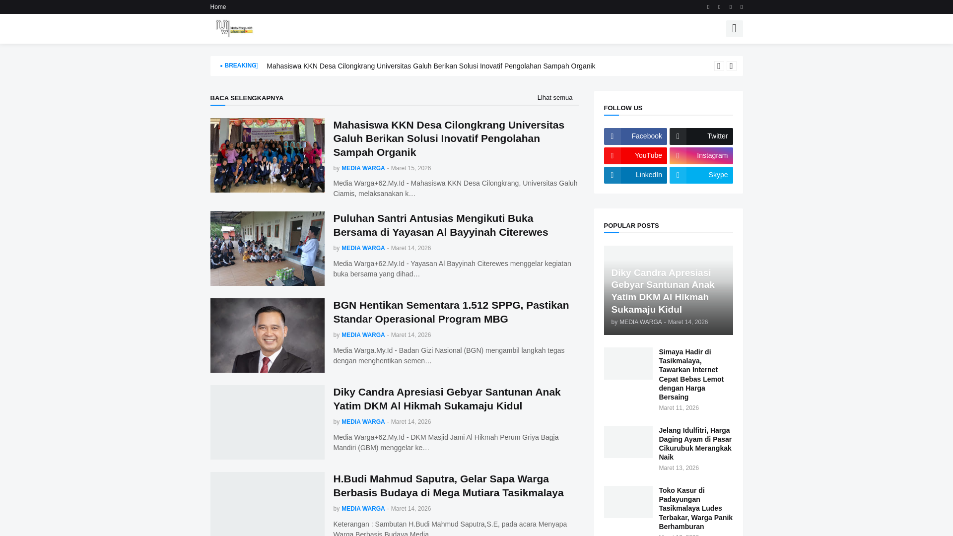 website screenshot of https://mediawarga.my.id/