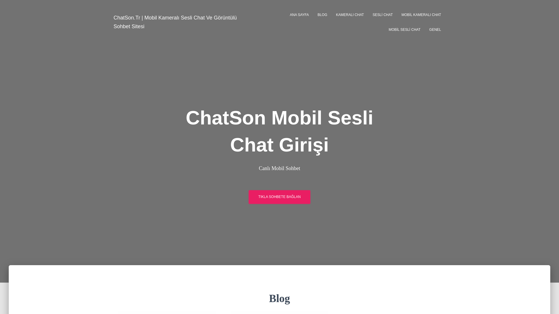 website screenshot of https://chatson.tr