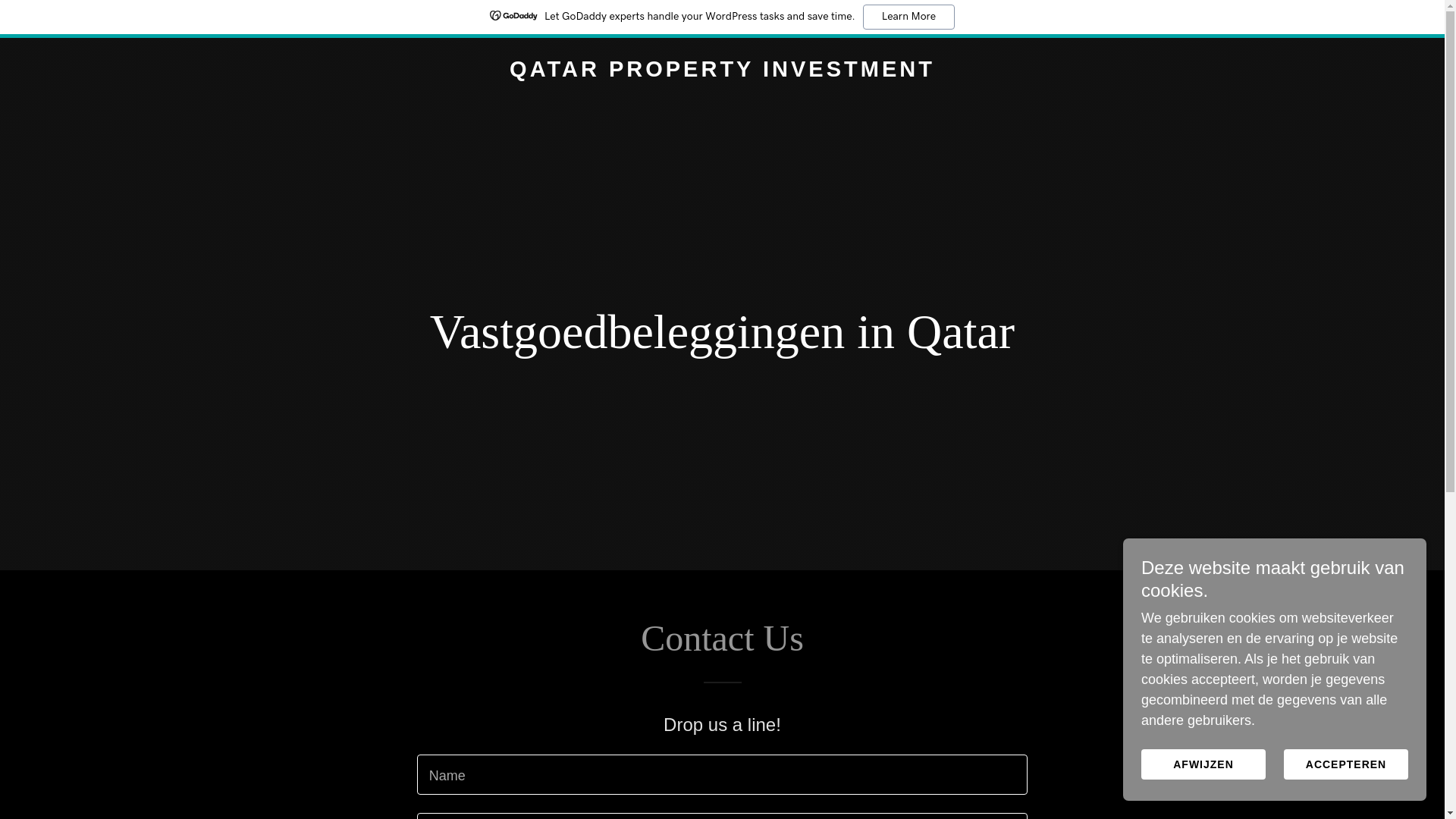 website screenshot of https://qatarpropertyinvestment.com/