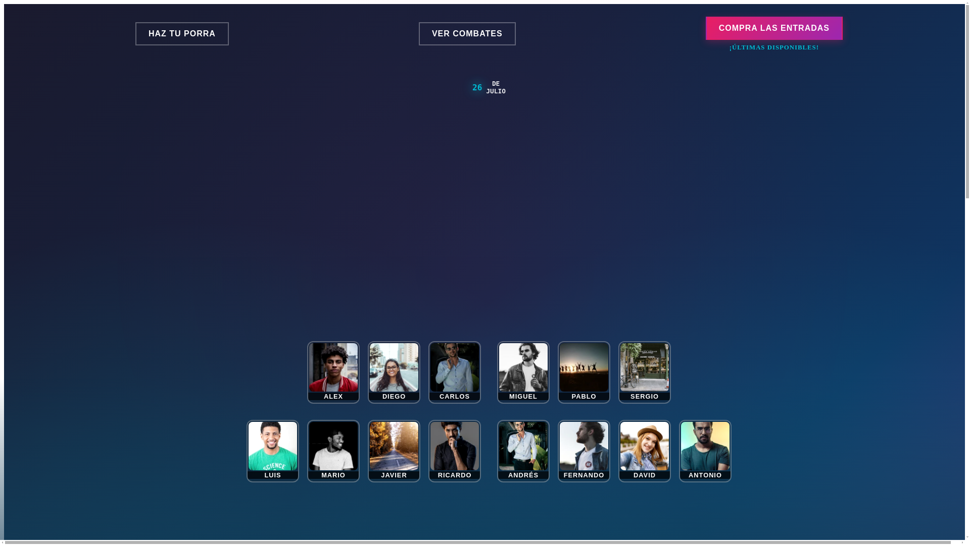 website screenshot of https://ladesvelada.pages.dev/