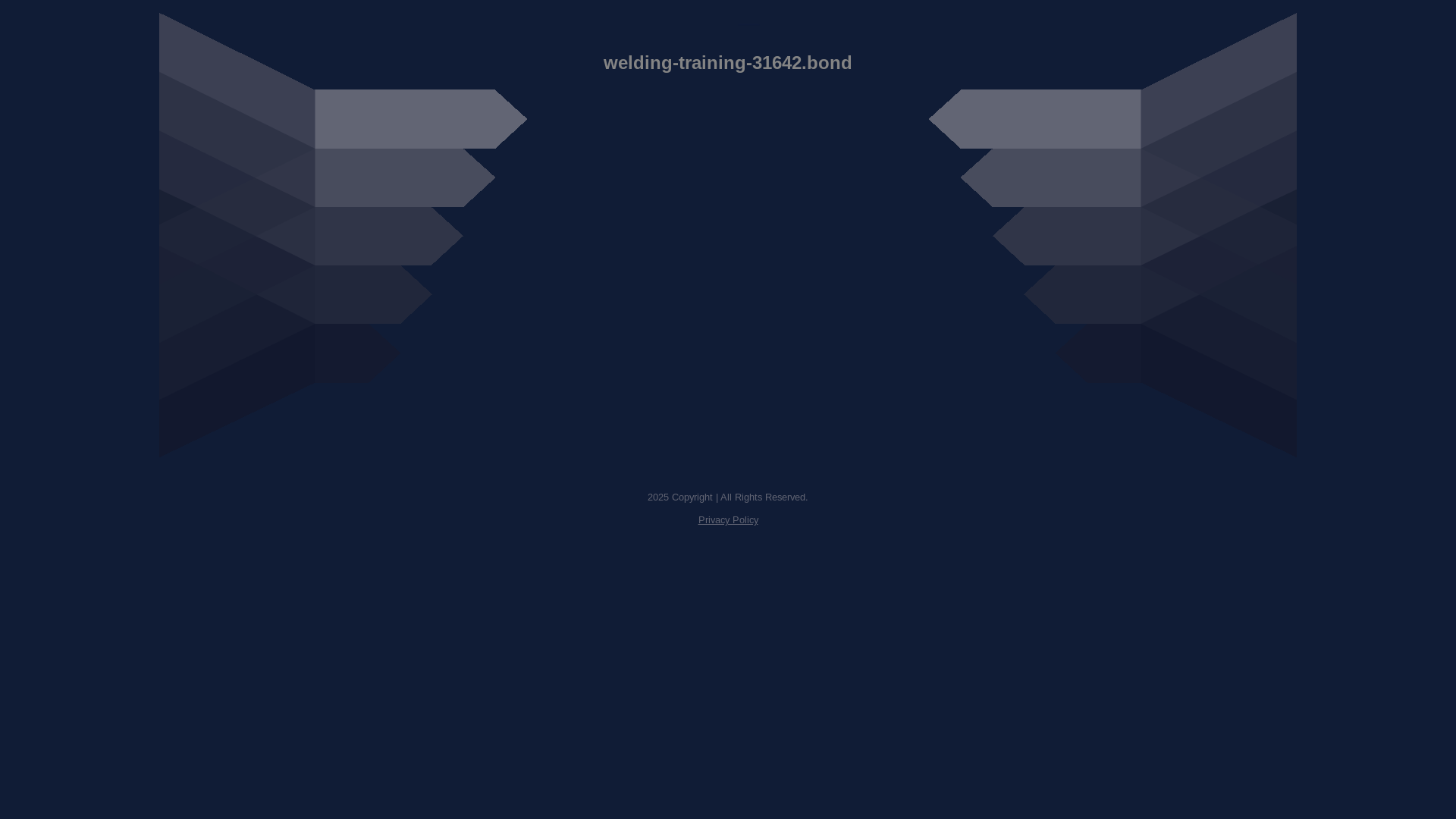 website screenshot of https://welding-training-31642.bond/