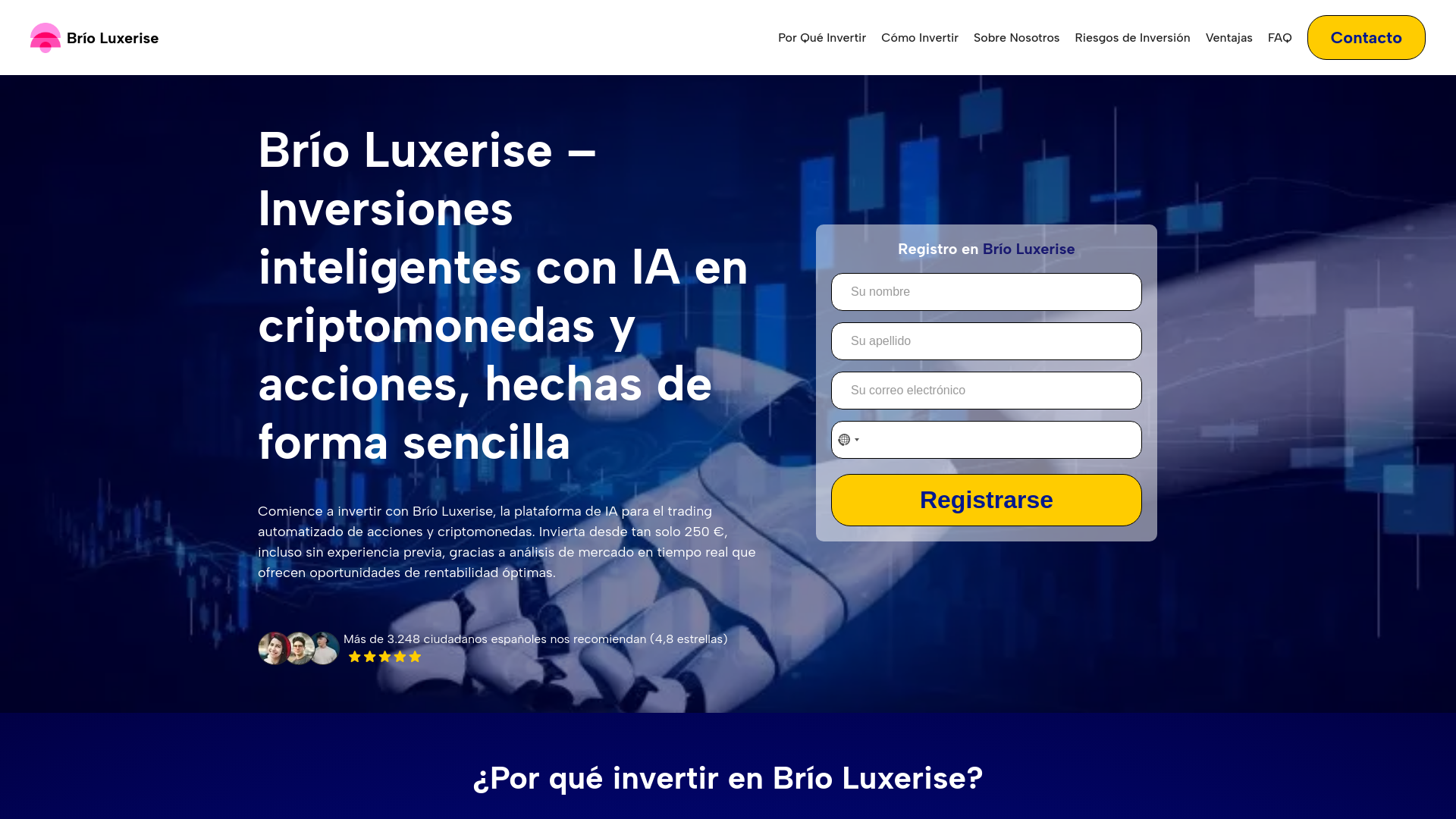 website screenshot of https://brioluxeriseia.com/