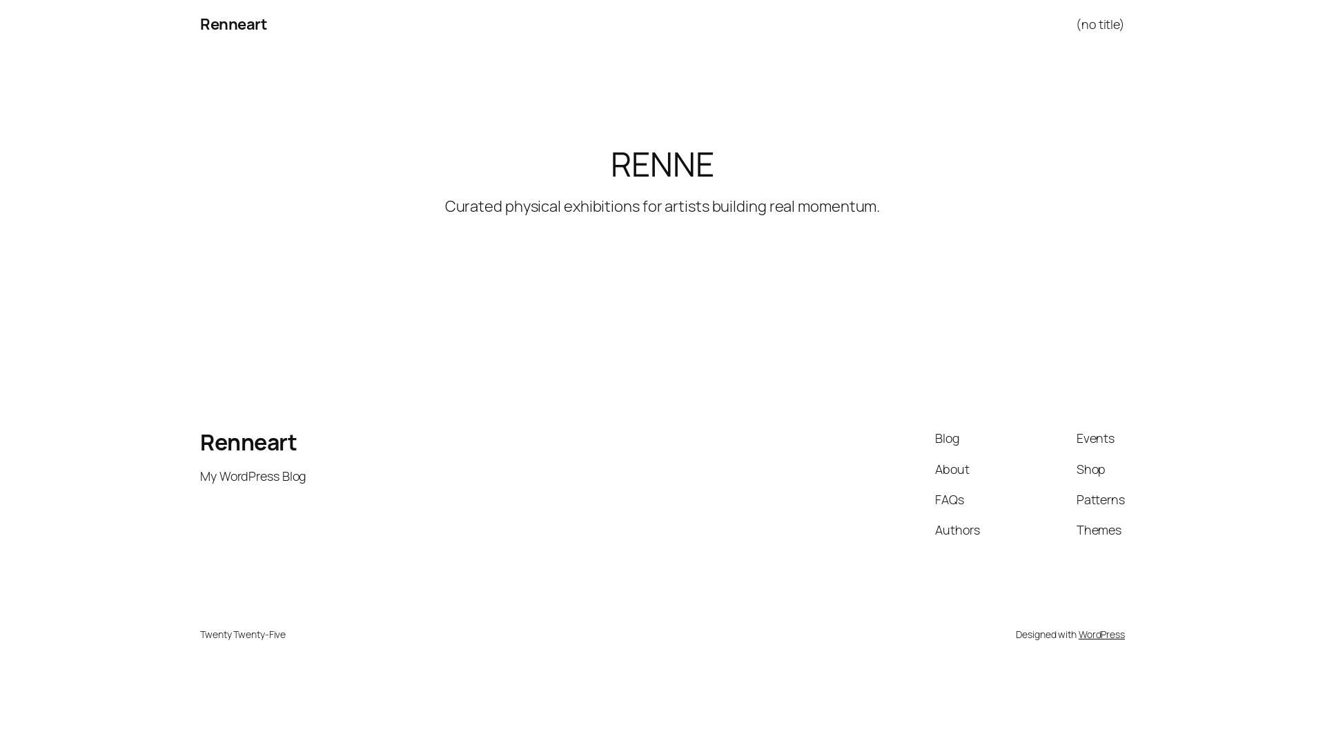 website screenshot of https://renneart.com/