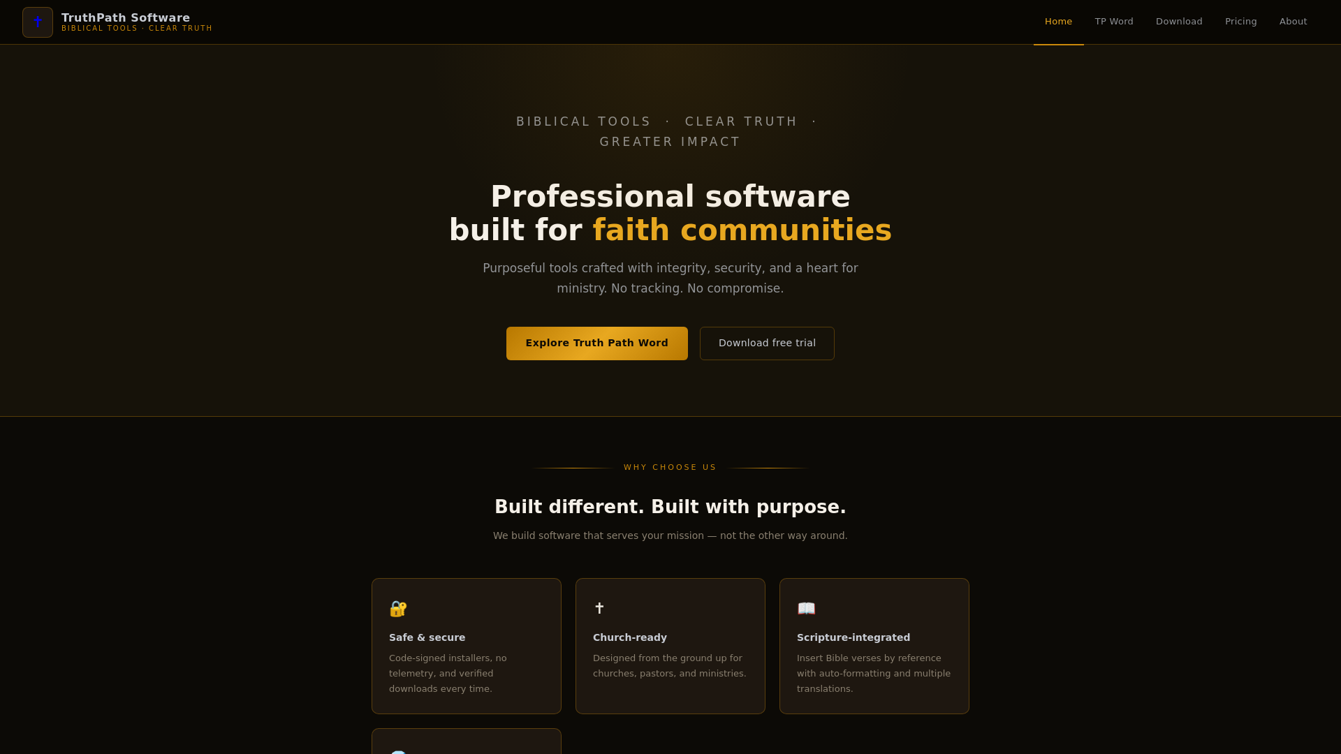 website screenshot of https://truthpathwebsite.pages.dev/