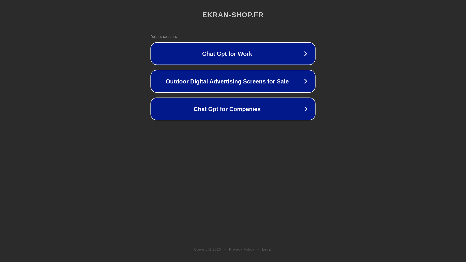 website screenshot of https://ekran-shop.fr/