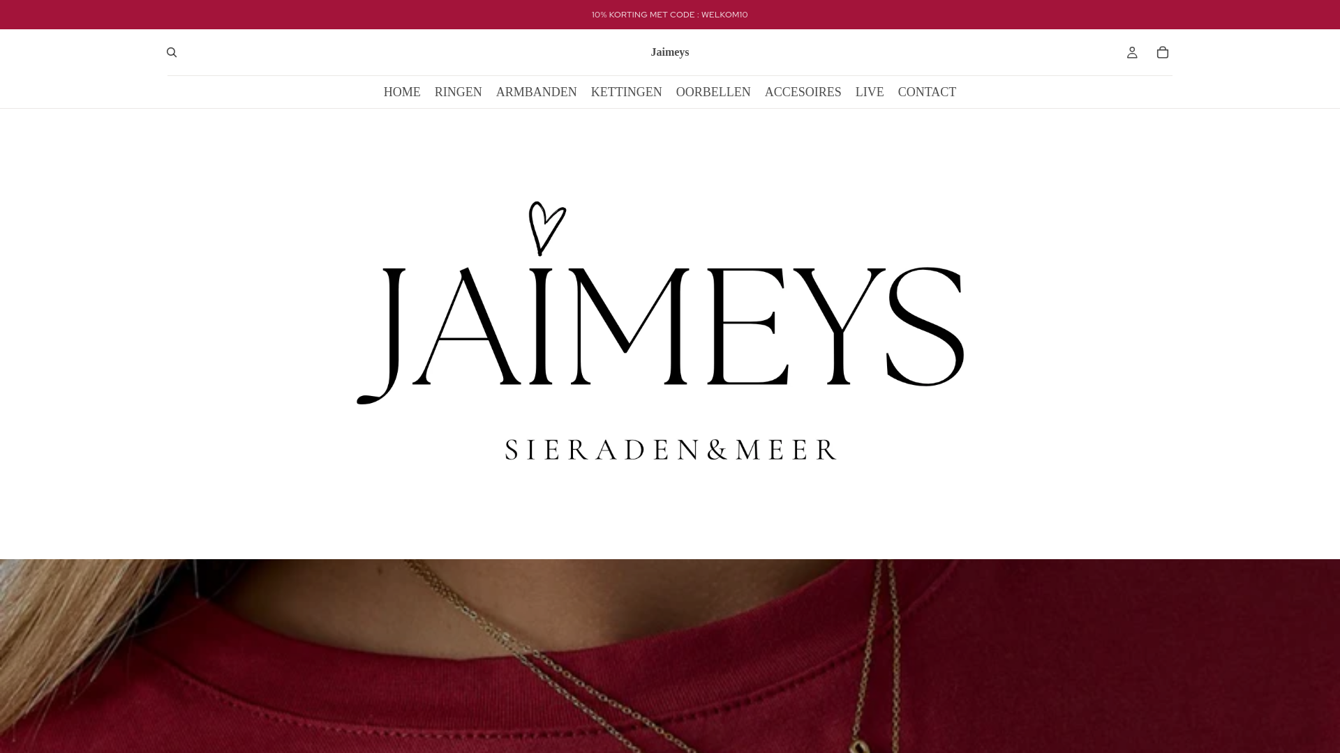 website screenshot of https://jaimeys.nl/