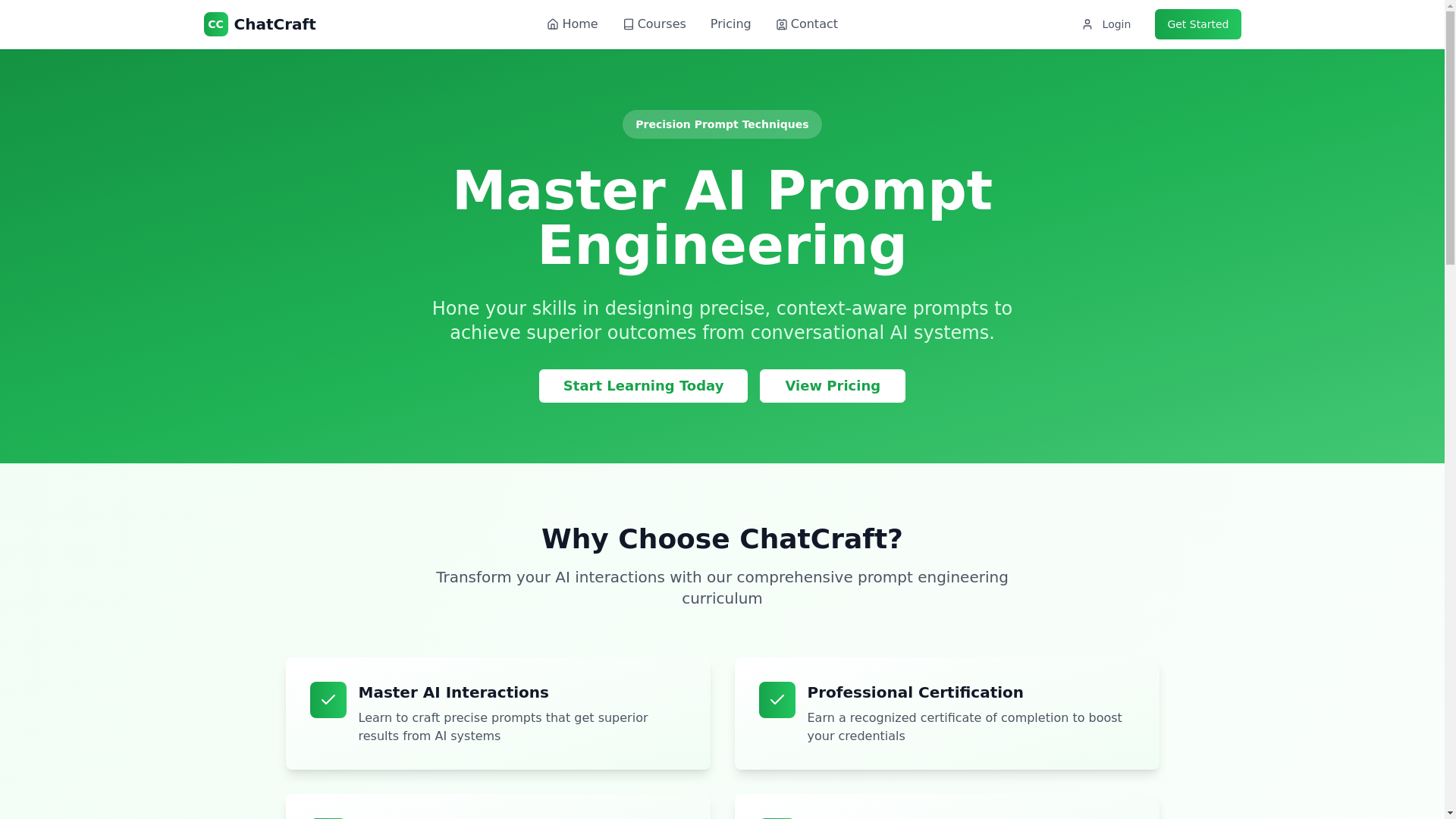 website screenshot of https://cap6-site-chat-craft.pages.dev/