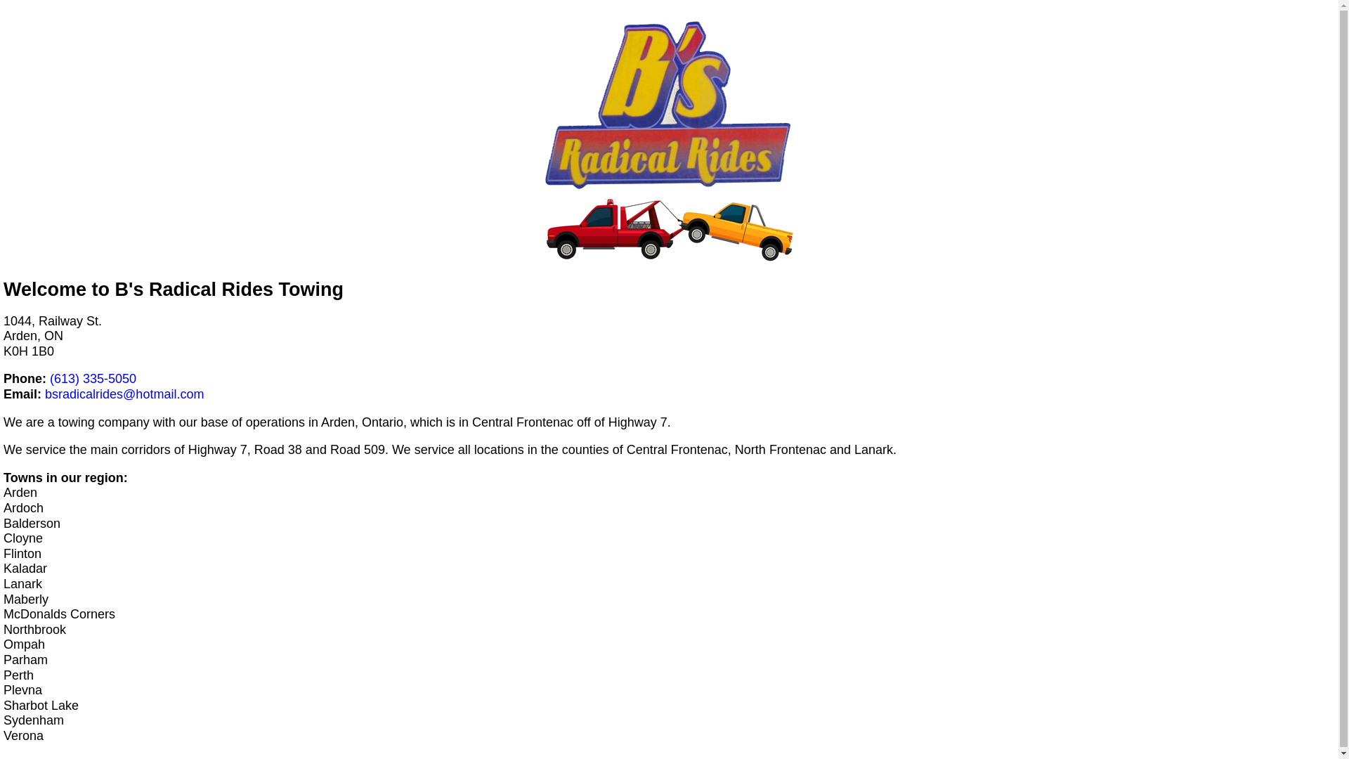 website screenshot of https://bsradicalrides.com/