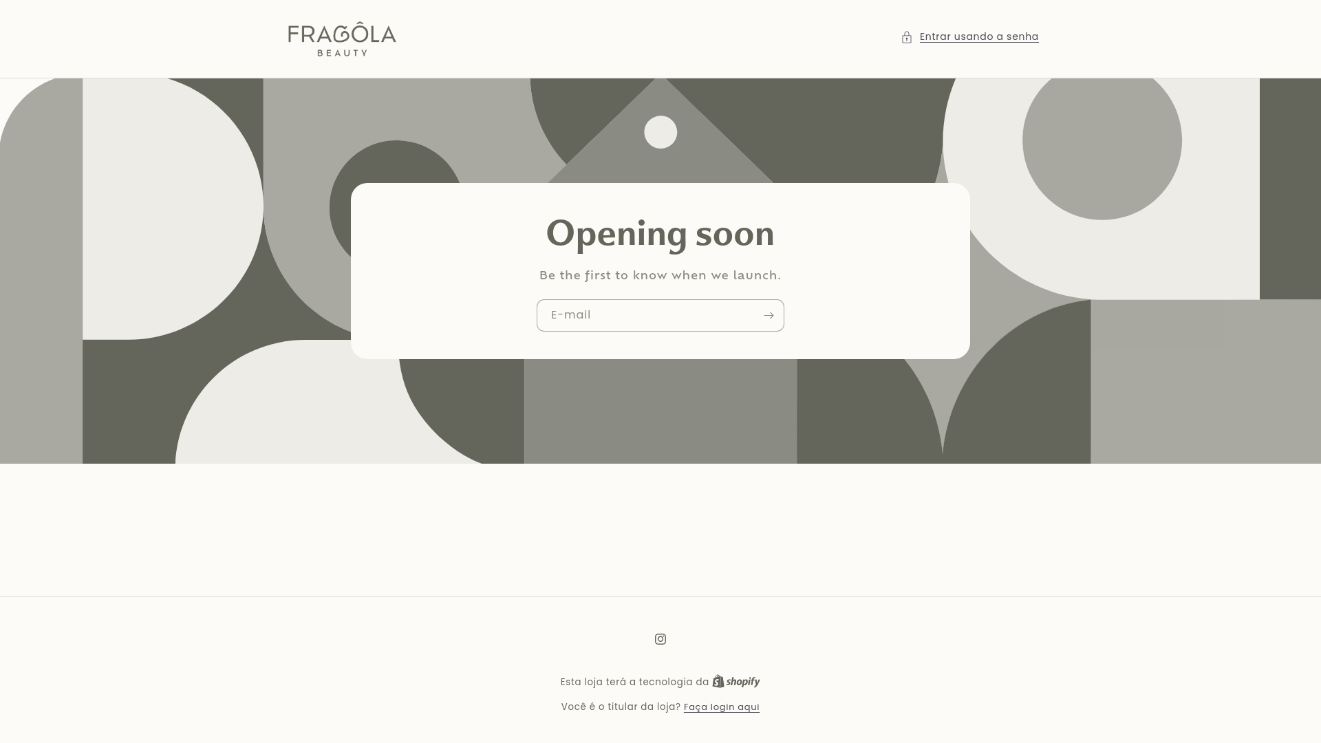 website screenshot of https://fragolabeauty.com.br/