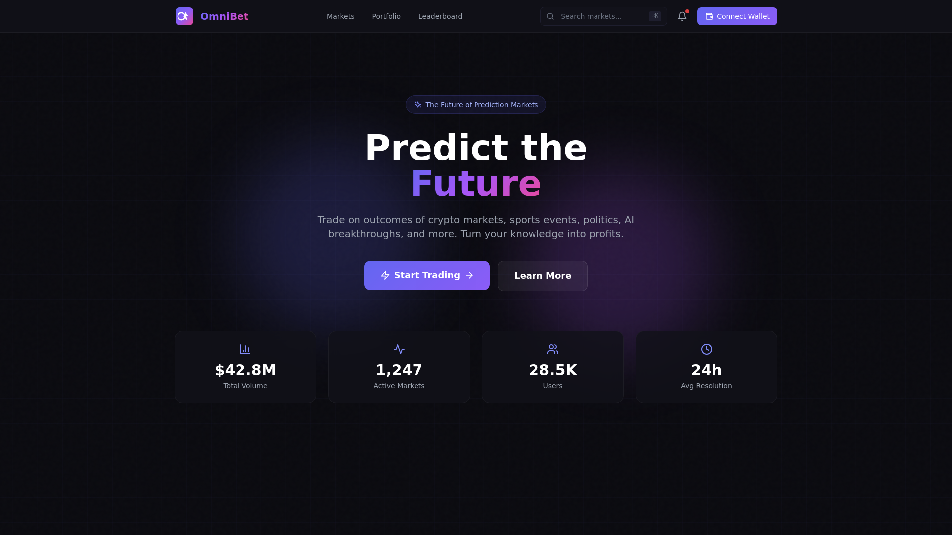 website screenshot of https://omnibet.shop