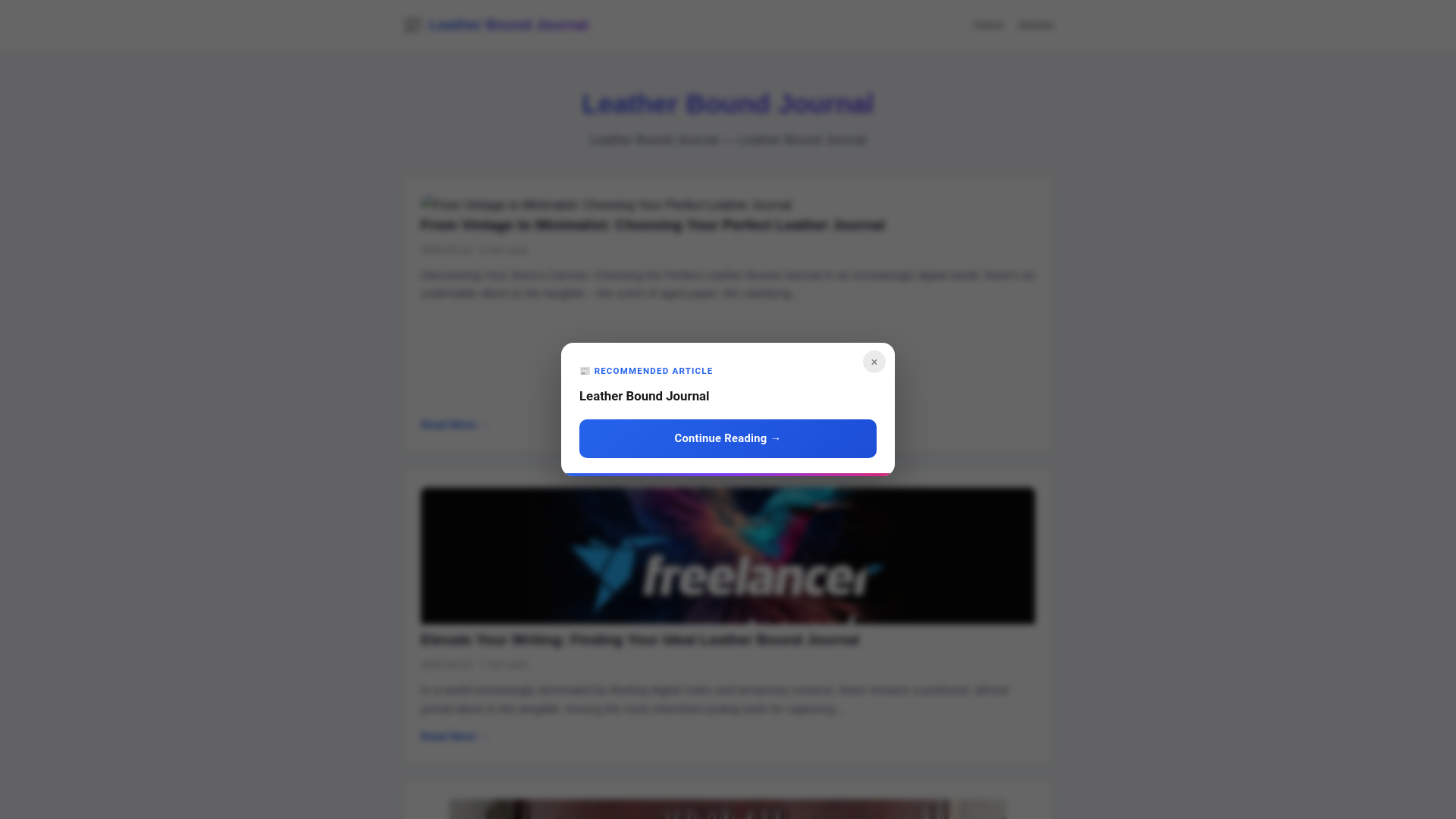 website screenshot of https://leather-bound-journal.pages.dev/