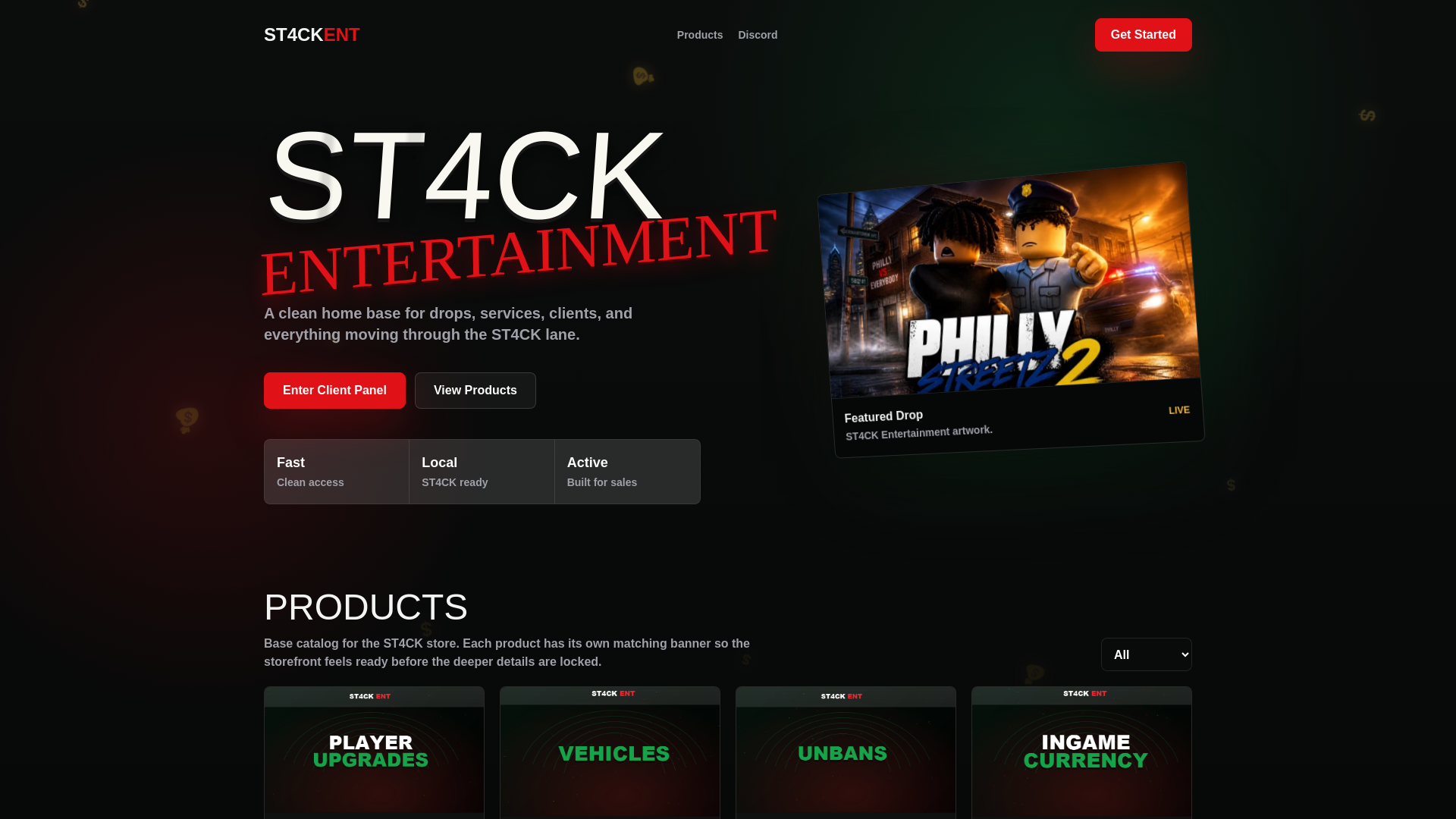 website screenshot of https://stackorstarve.app/