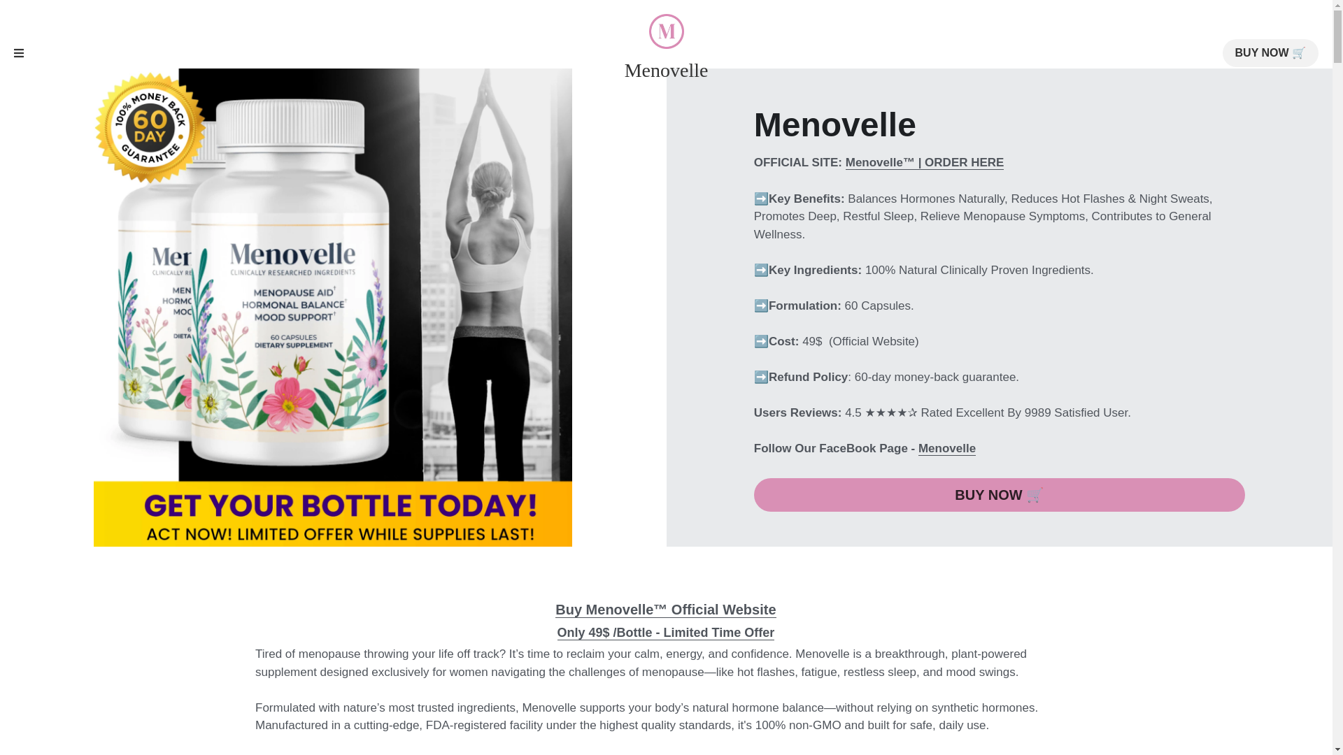 website screenshot of https://menovelle-report.mystrikingly.com/