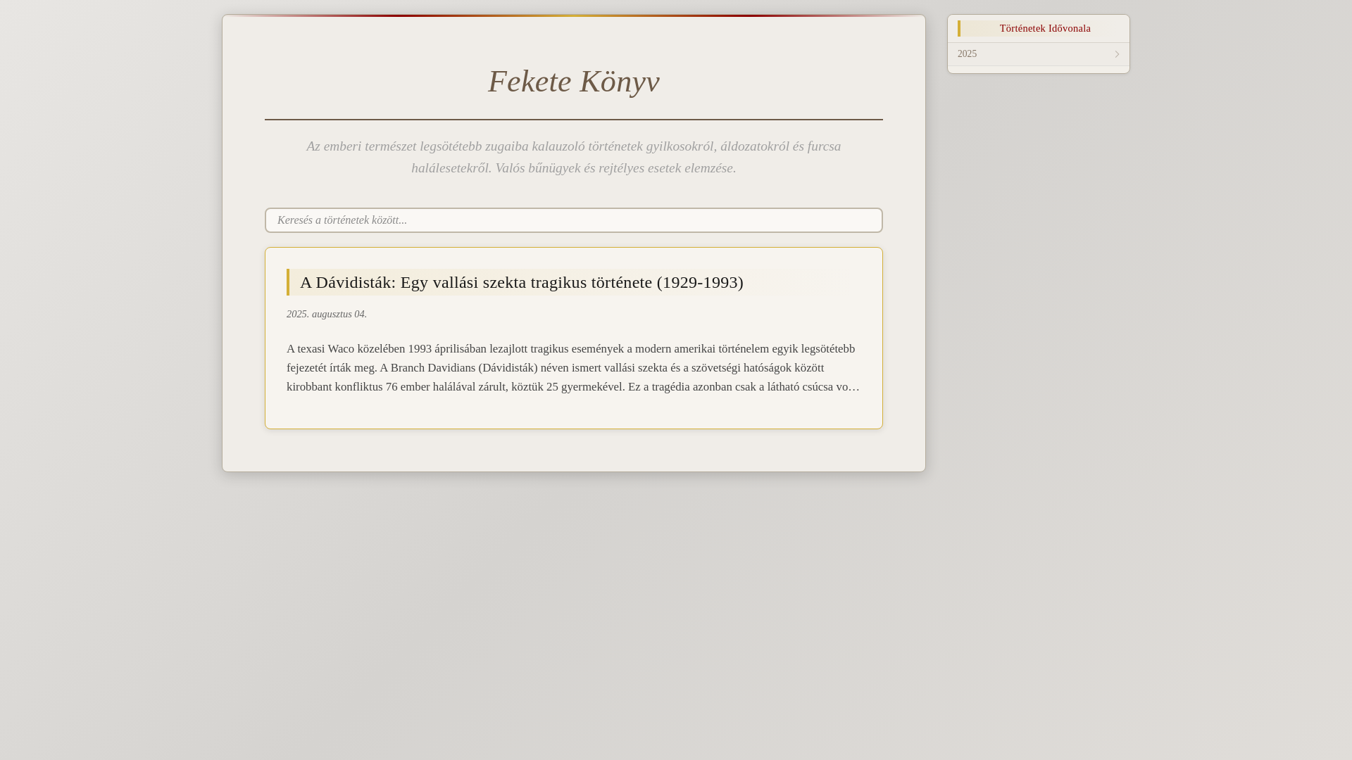 website screenshot of https://feketekonyv-com.pages.dev/