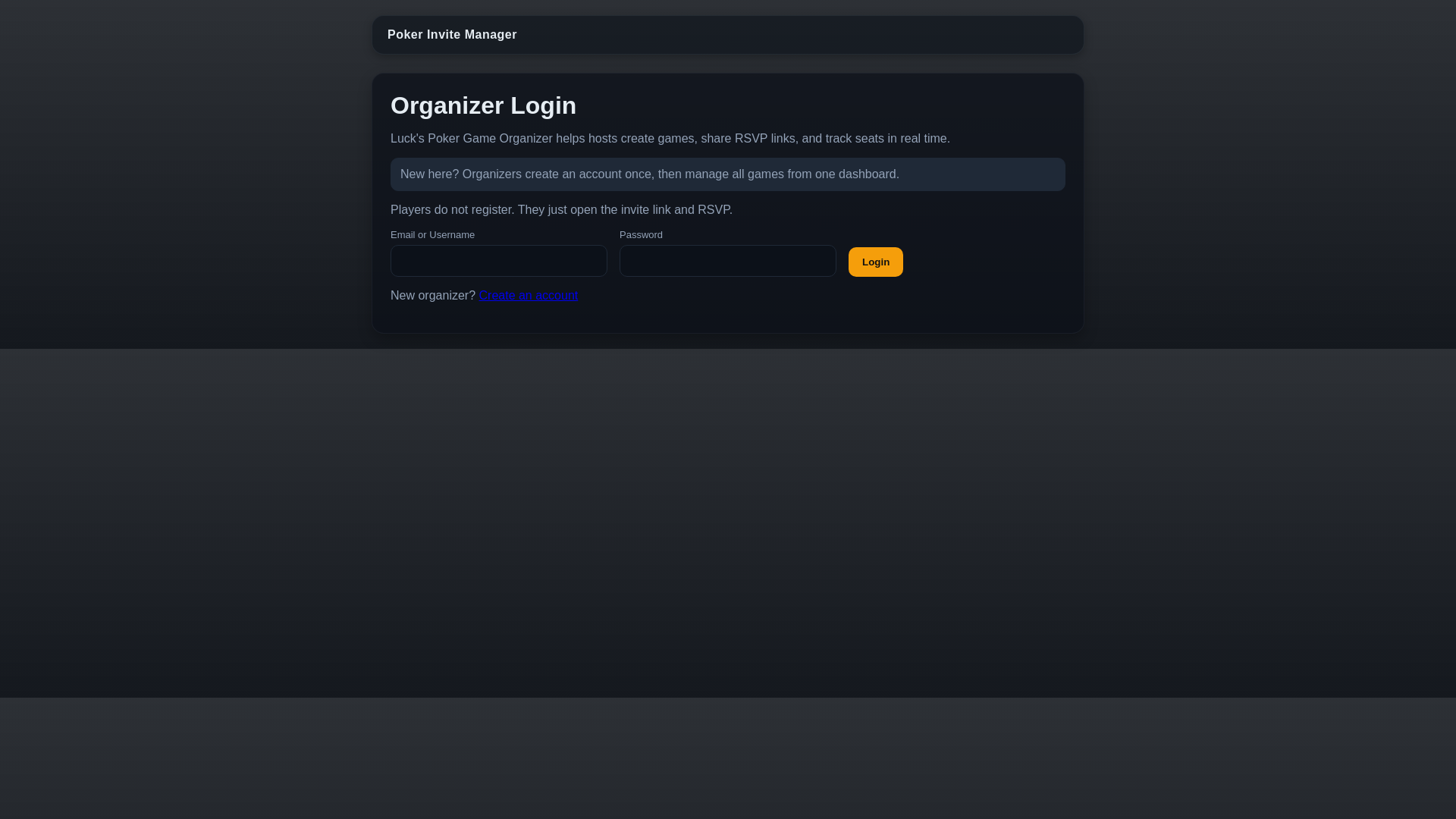 website screenshot of https://pokerinvitemanager.app/