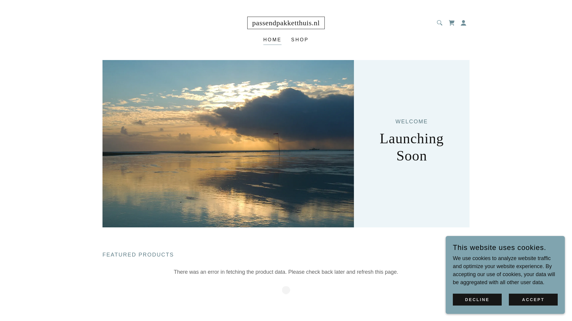 website screenshot of https://passendpakketthuis.nl/