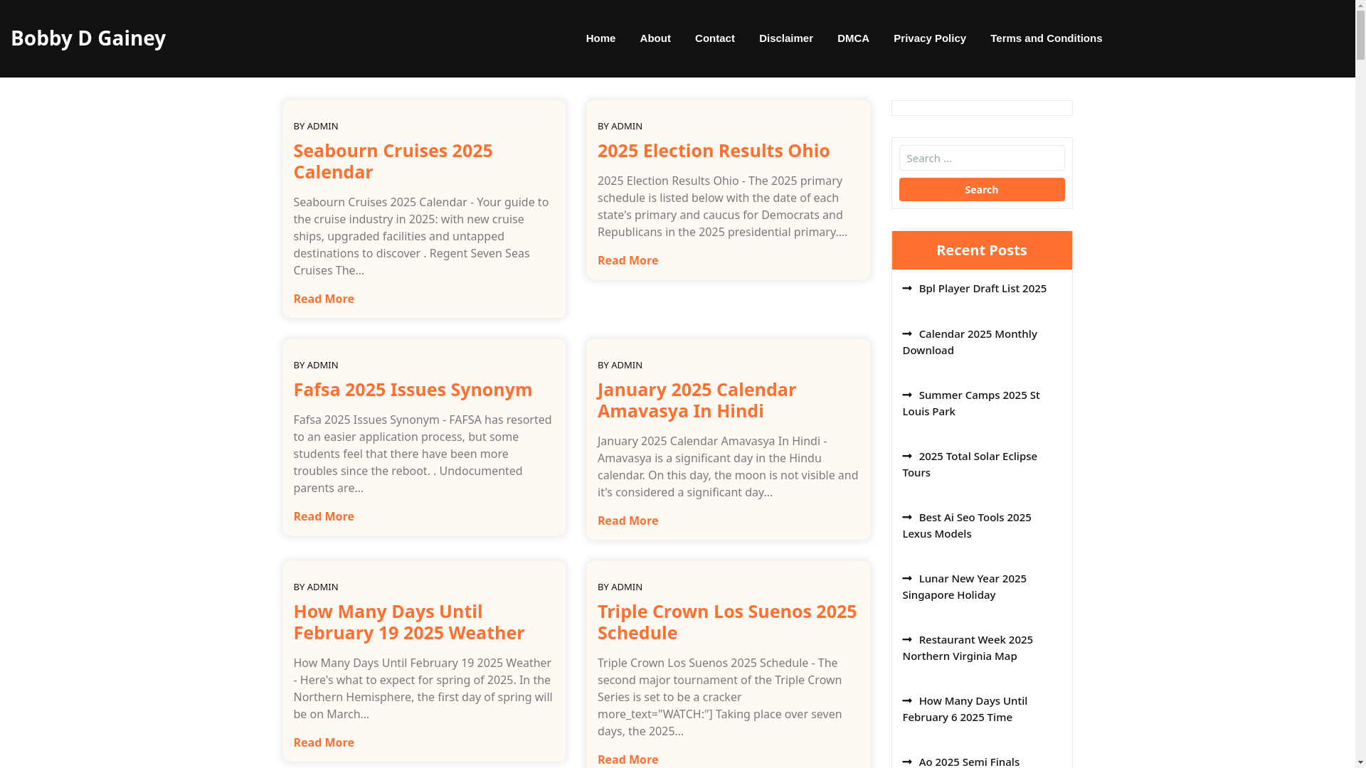 website screenshot of https://bobbydgaineya.pages.dev/