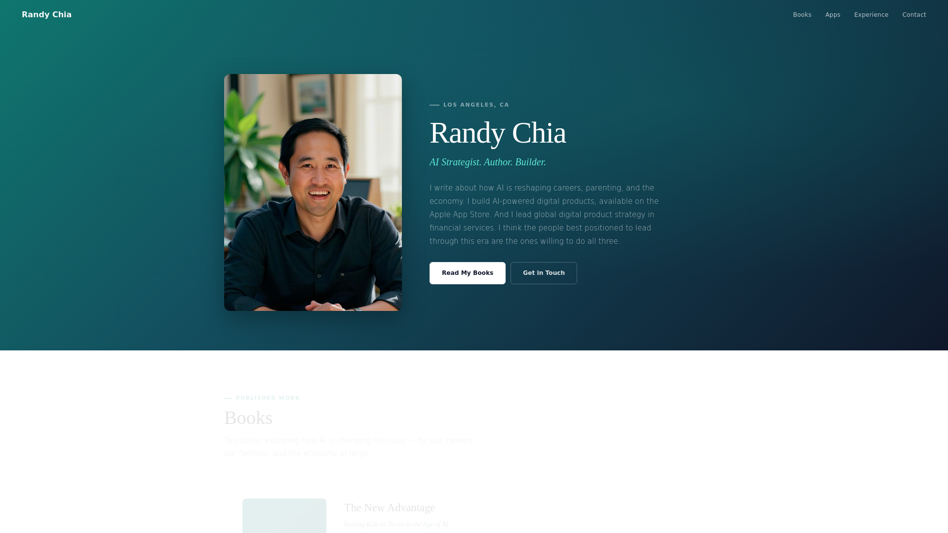 website screenshot of https://randychia-site.pages.dev/
