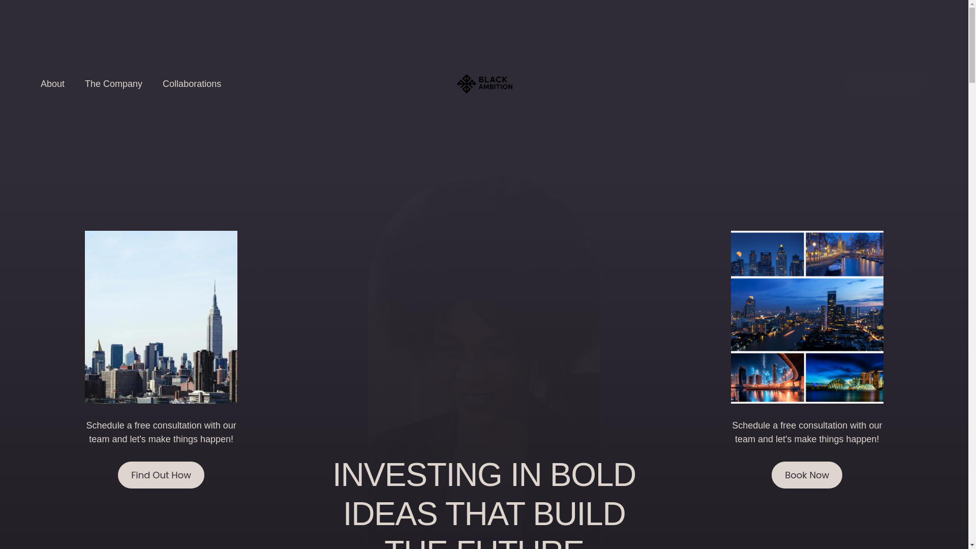website screenshot of https://blackambitionenet.com/
