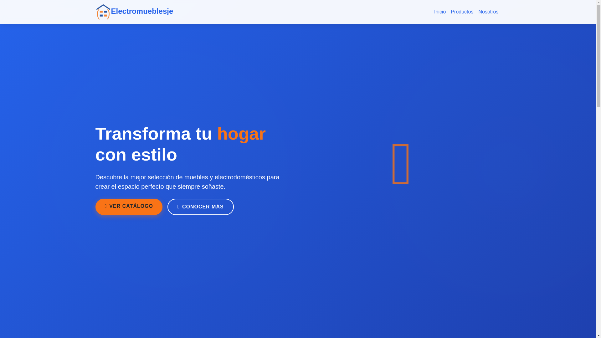 website screenshot of https://landingelectromueblesje.pages.dev/