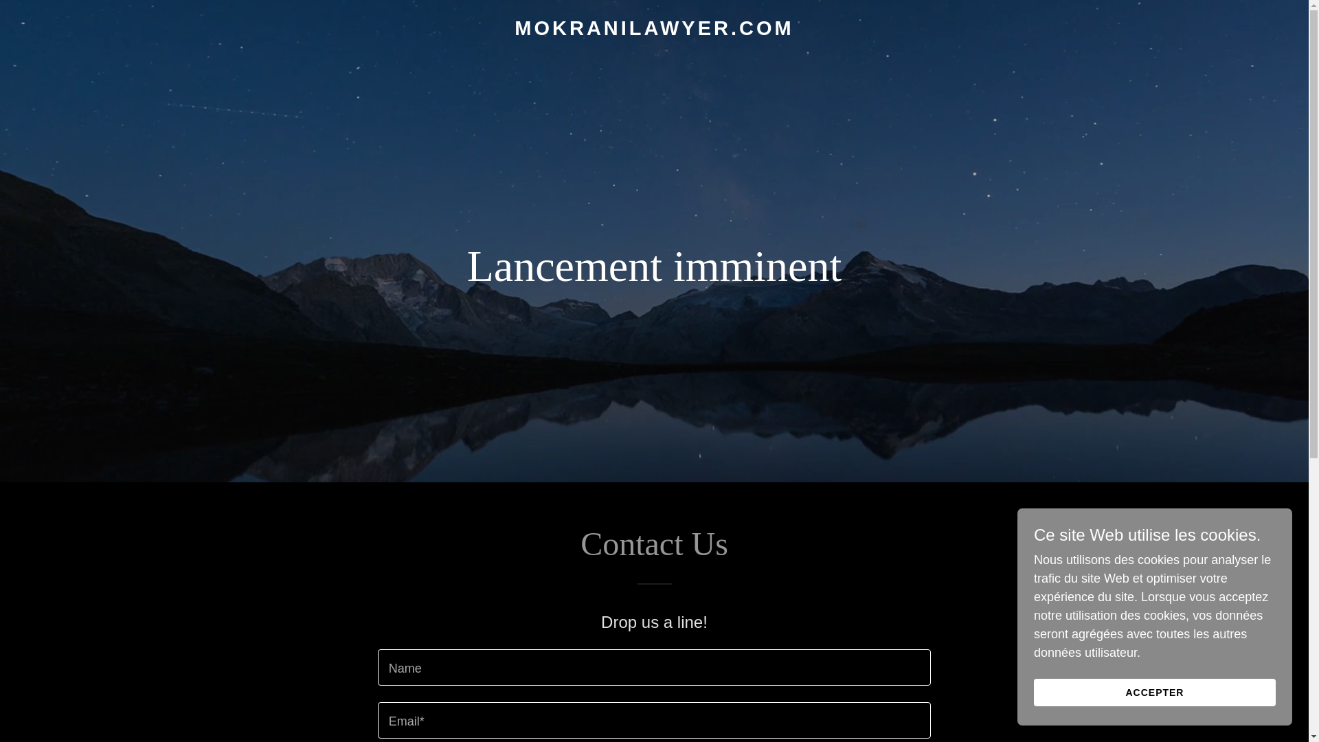 website screenshot of https://mokranilawyer.com/