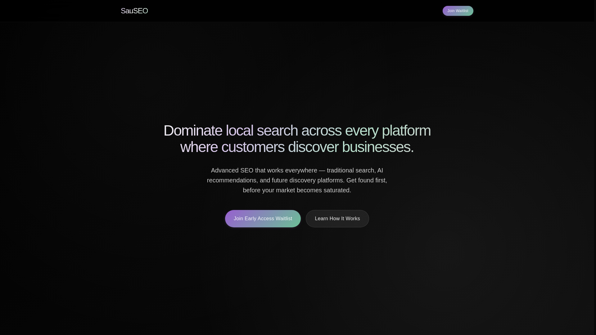 website screenshot of https://sauseo-landing.pages.dev/