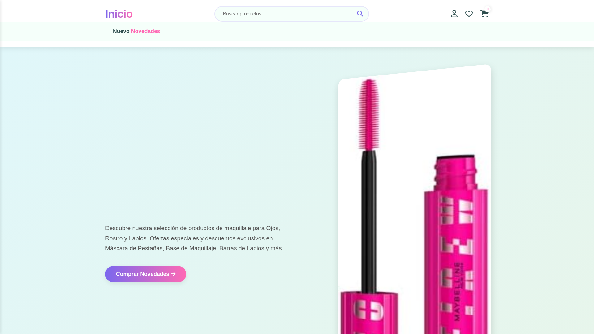 website screenshot of https://greatmaybellineltd.shop/