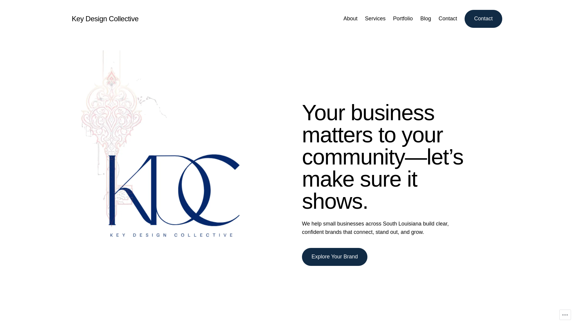 website screenshot of https://keydesigncollective.com/
