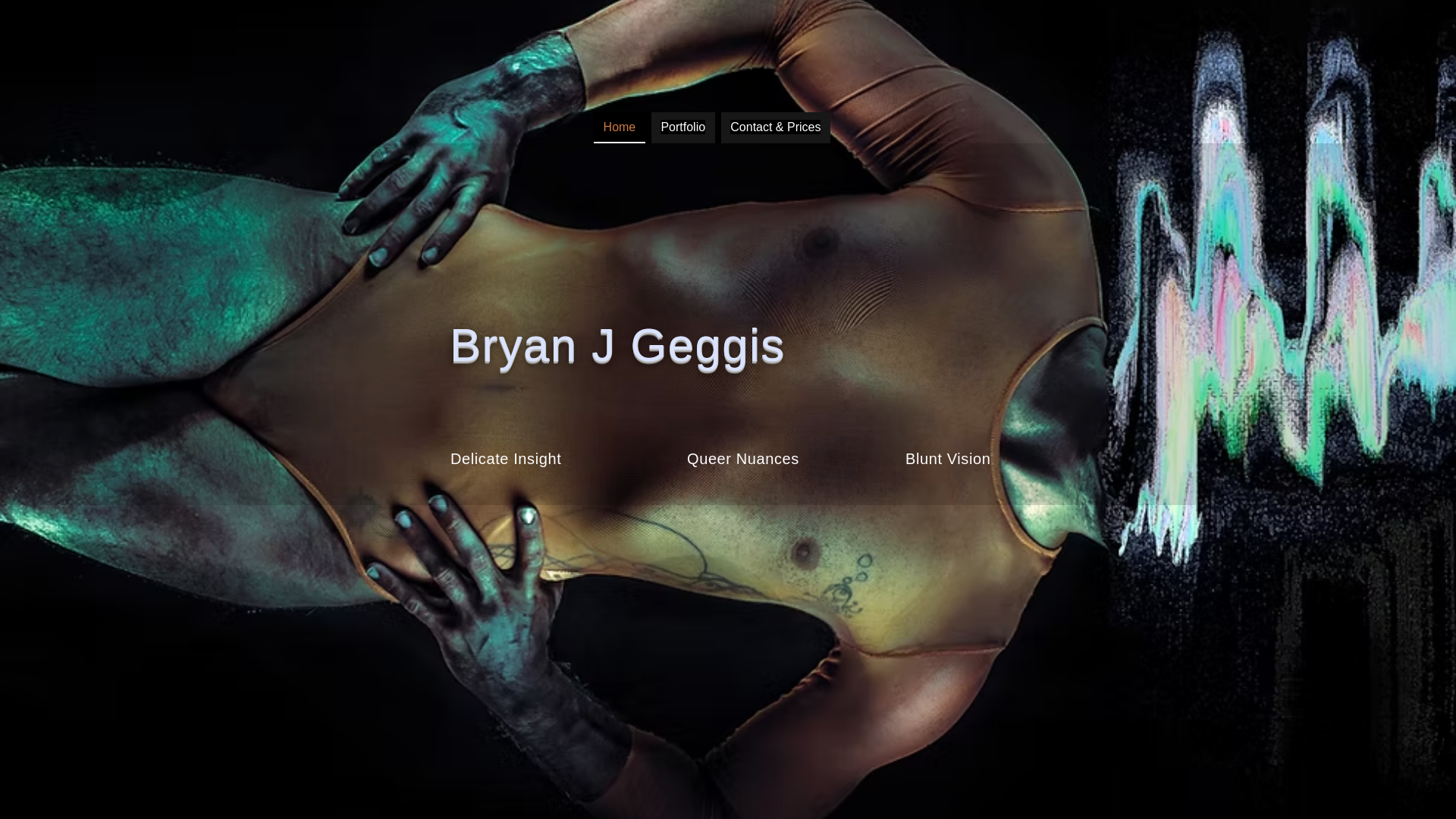website screenshot of https://bryangeggis.com/