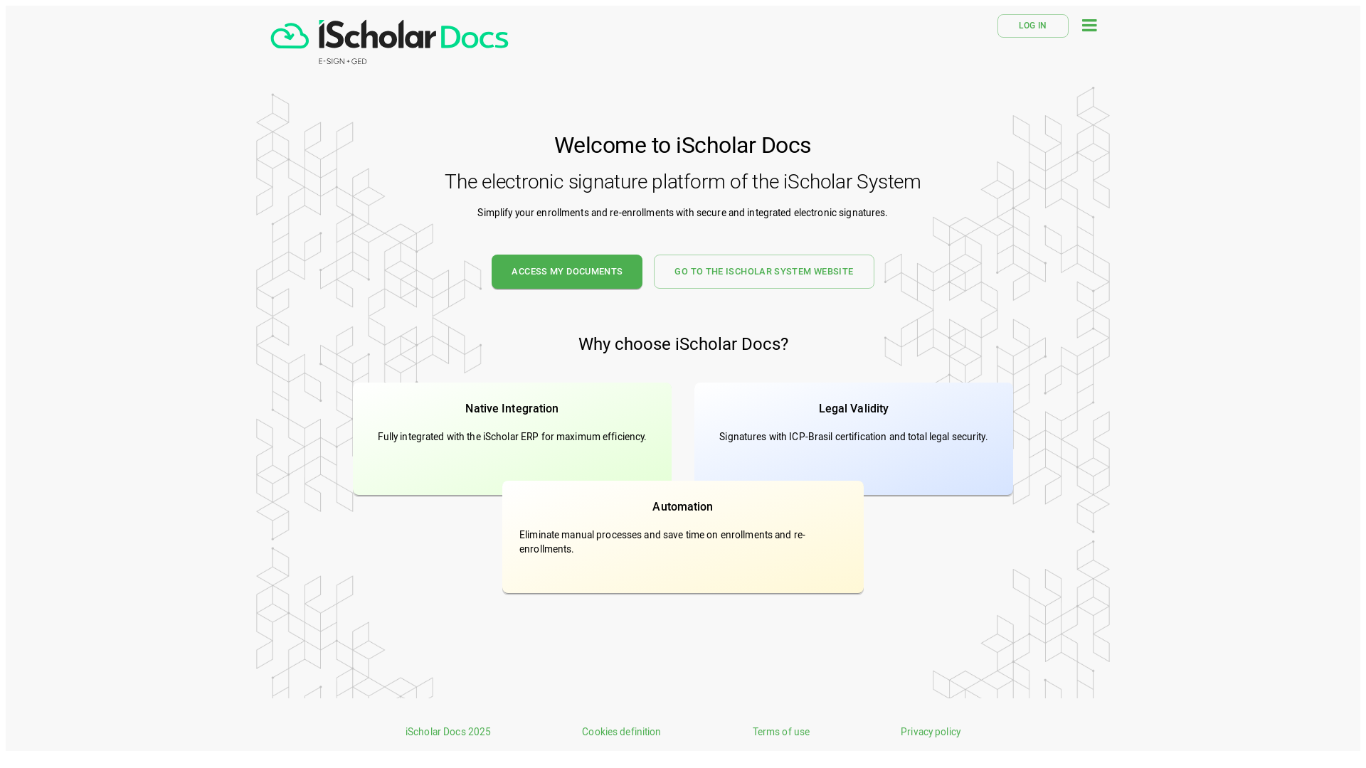 website screenshot of https://ischolar-docs.pages.dev/