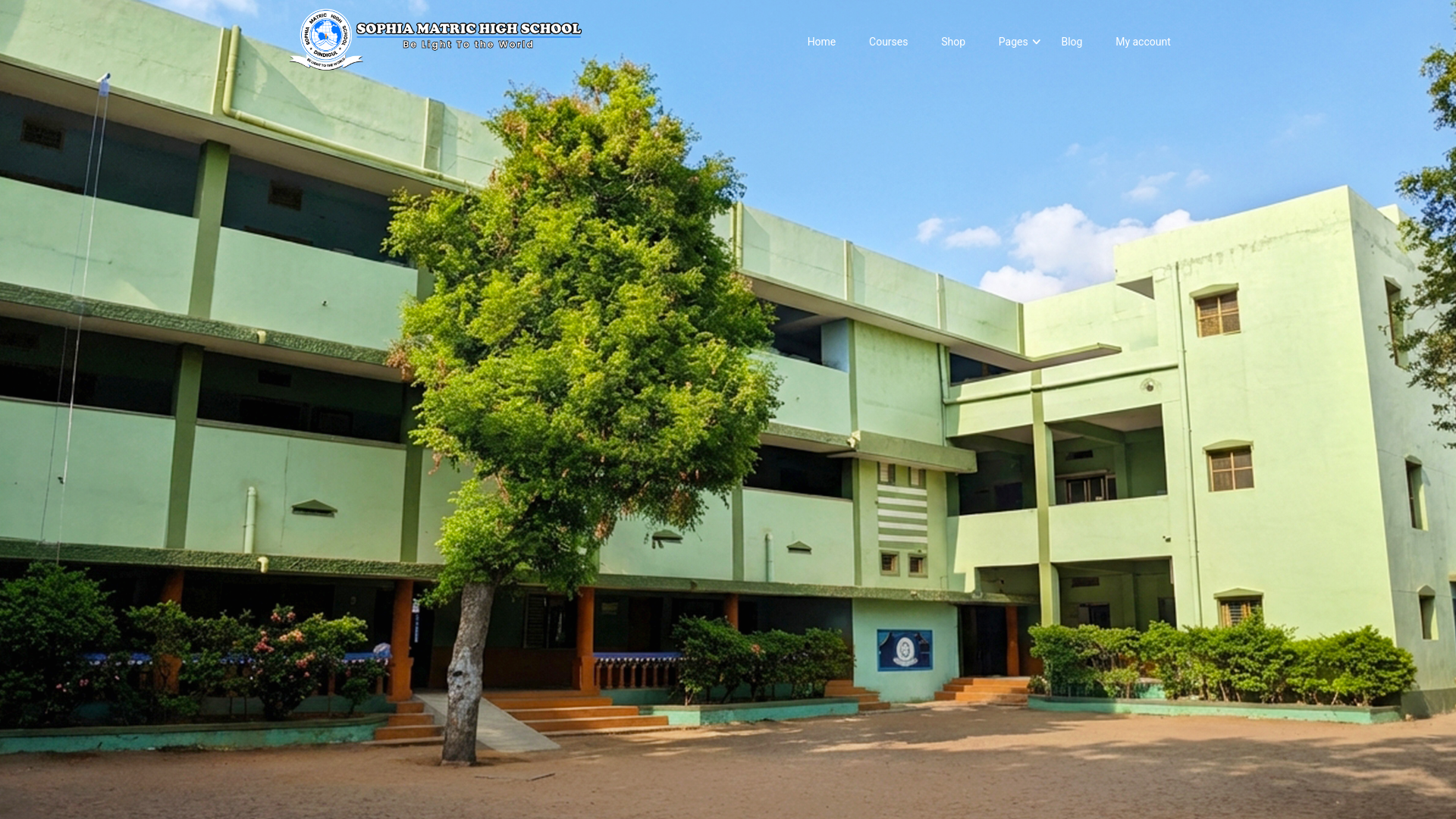 website screenshot of https://sophiaschoolcicdgl.com/