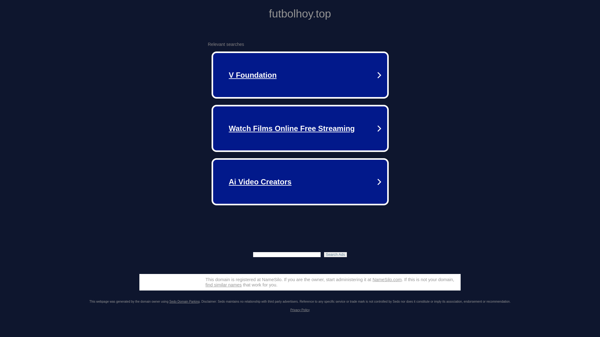 website screenshot of https://futbolhoy.top/