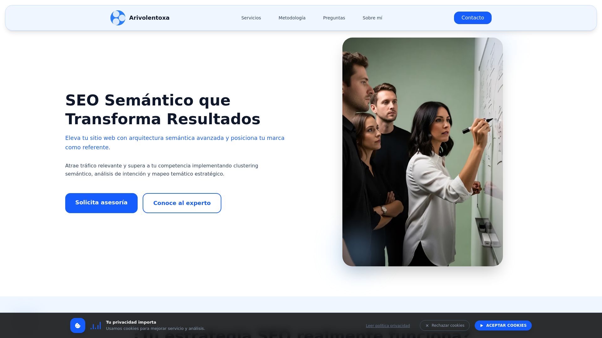 website screenshot of https://arivolentoxa.sbs