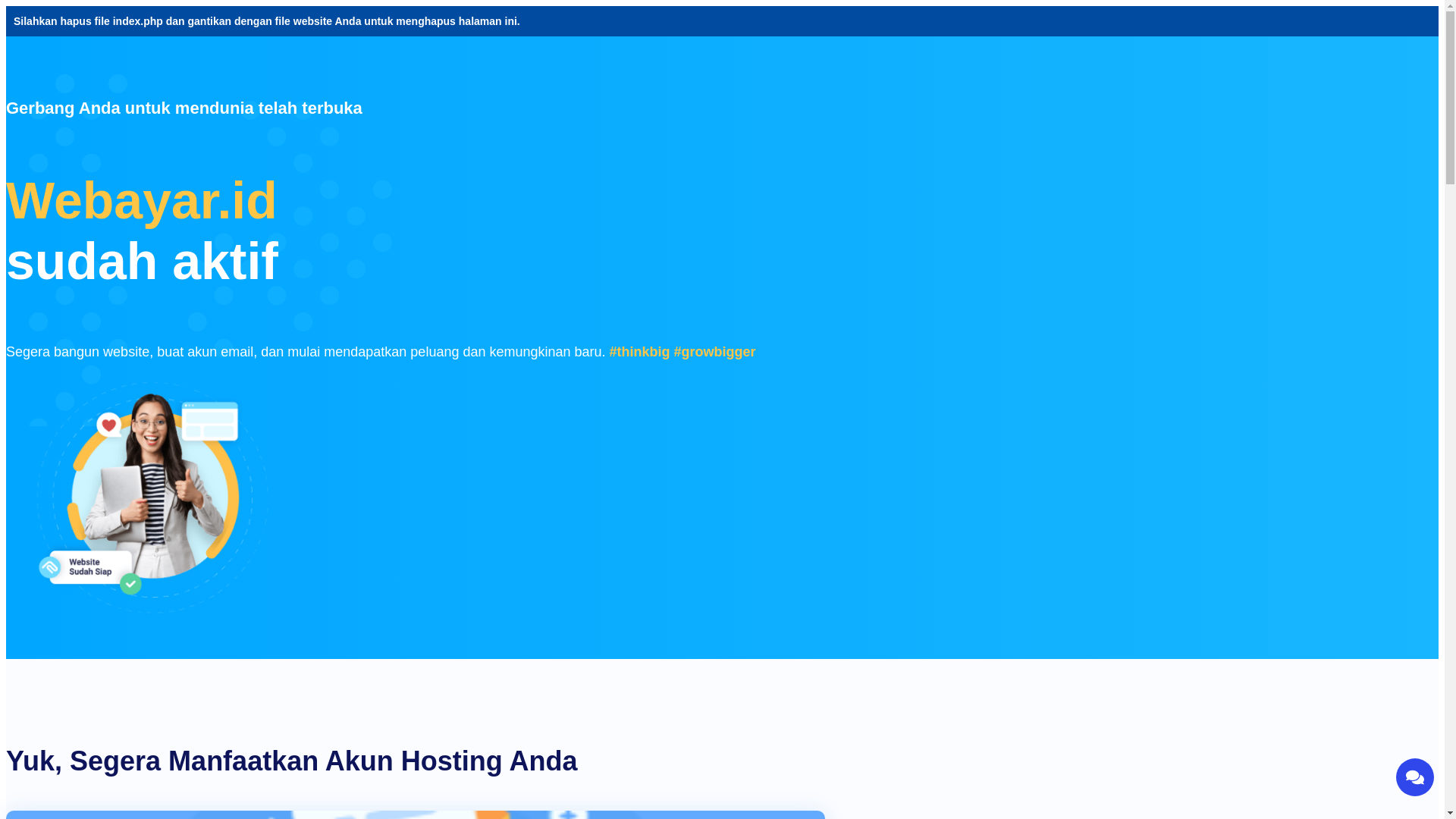 website screenshot of https://webayar.id/