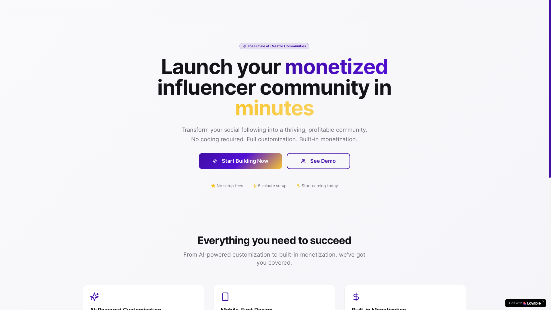 website screenshot of https://fanstack-ai.com/