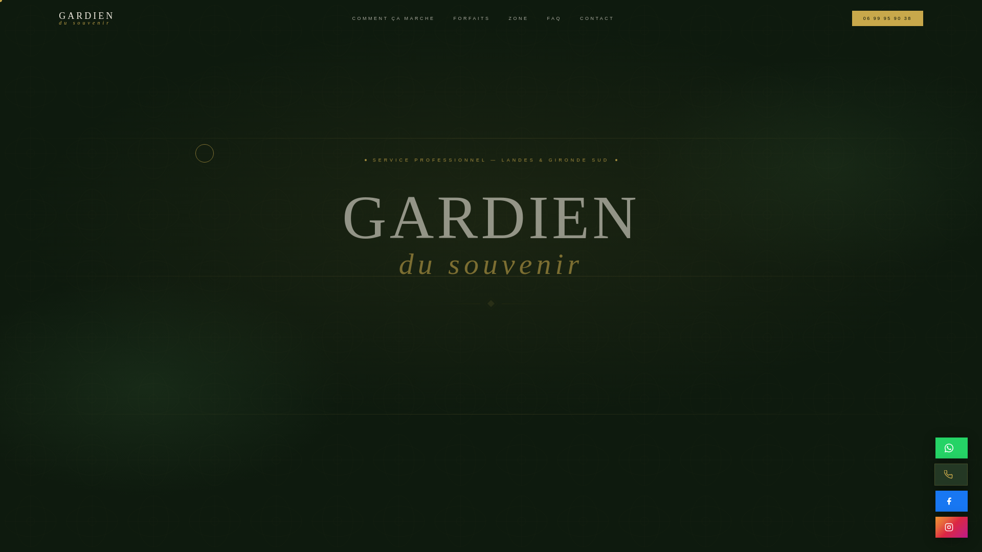 website screenshot of https://legardiendusouvenir.fr/