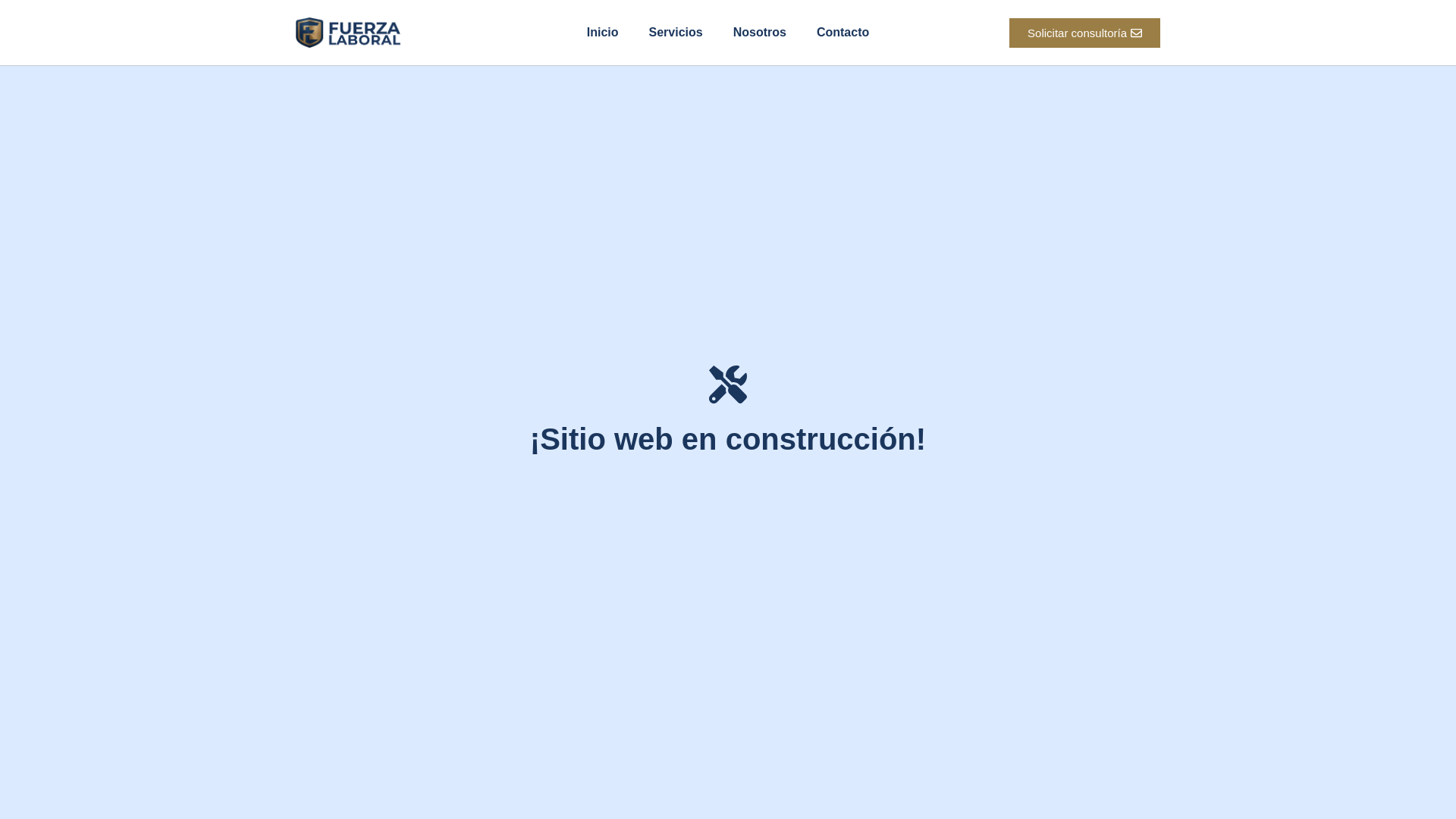 website screenshot of https://fuerzalaboral.net/